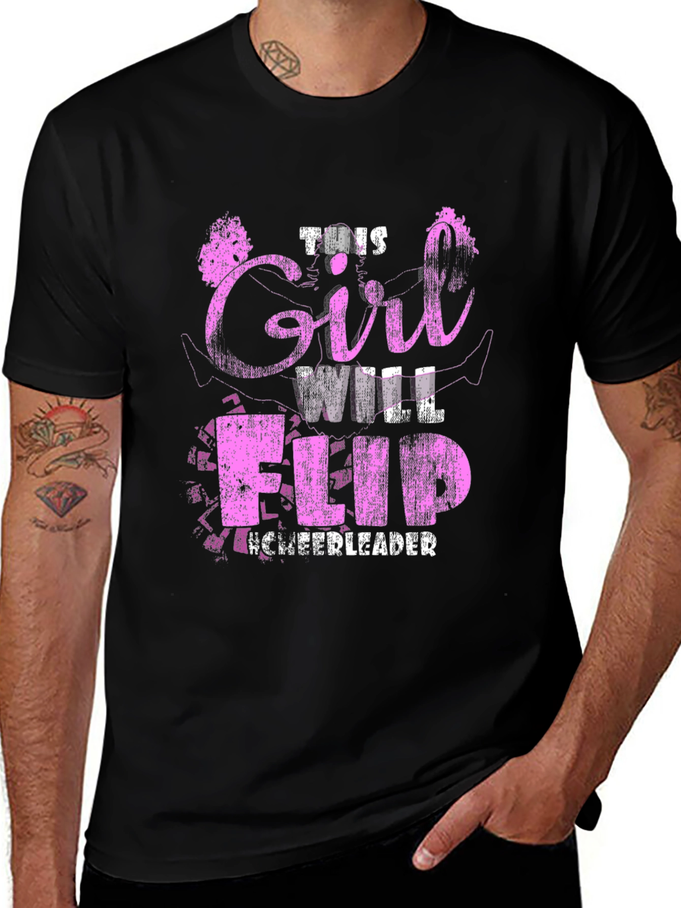 This Girl Will Flip Cheerleader T-Shirt