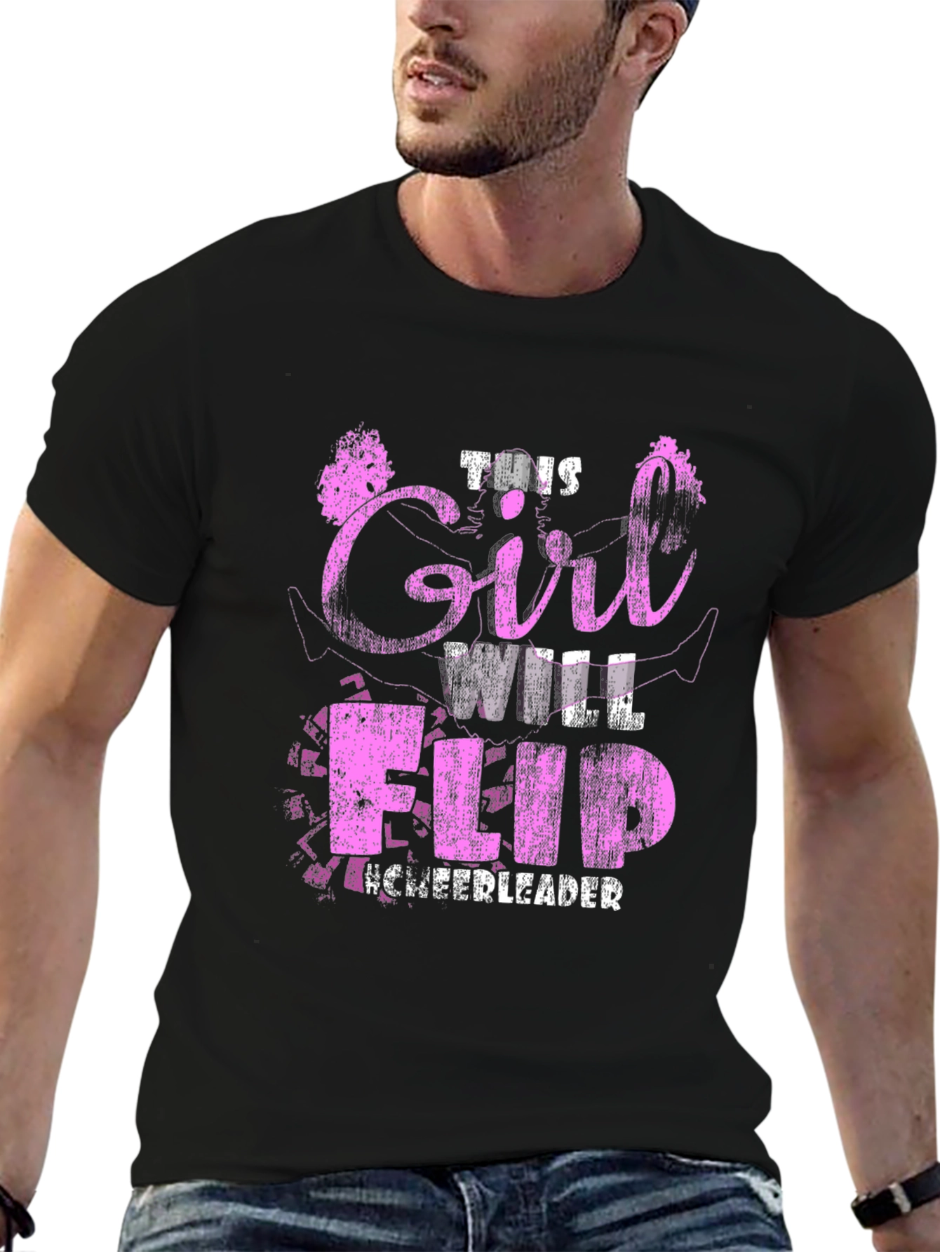 This Girl Will Flip Cheerleader T-Shirt