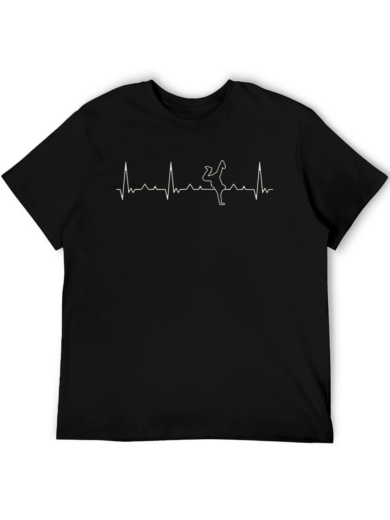 Breakdance Heartbeat Black T-Shirt