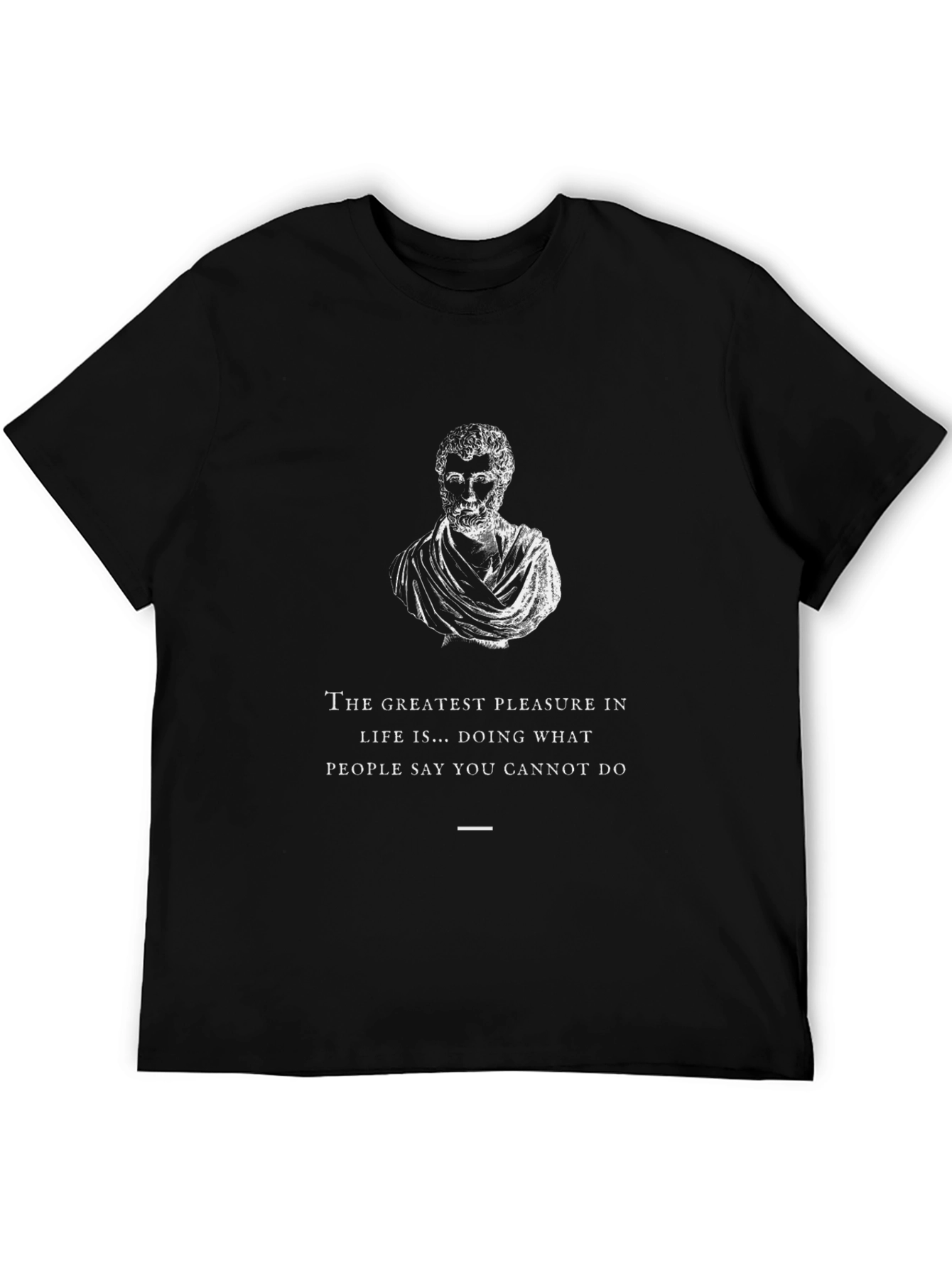 Inspirational Quote T-Shirt - Black