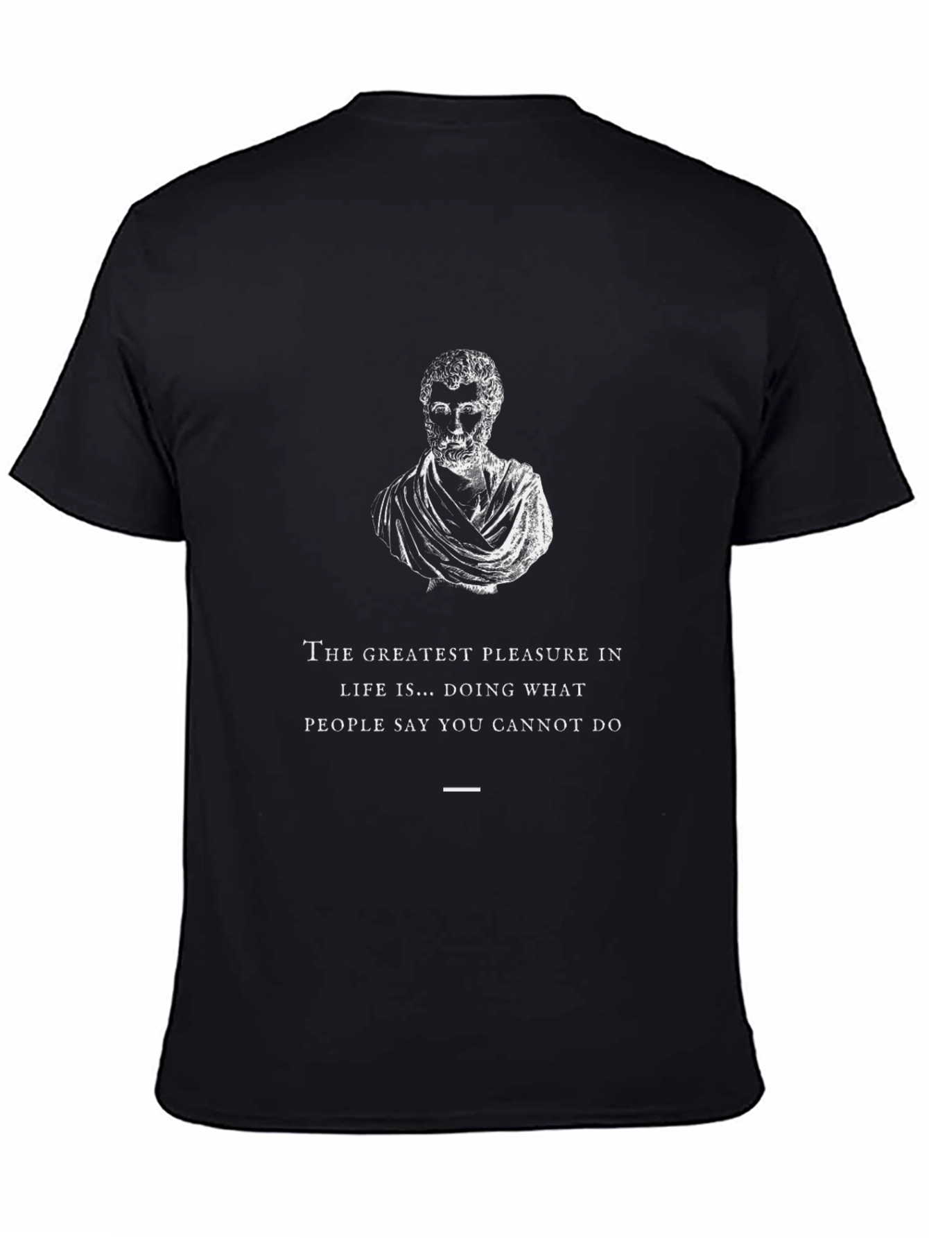Inspirational Quote T-Shirt - Black