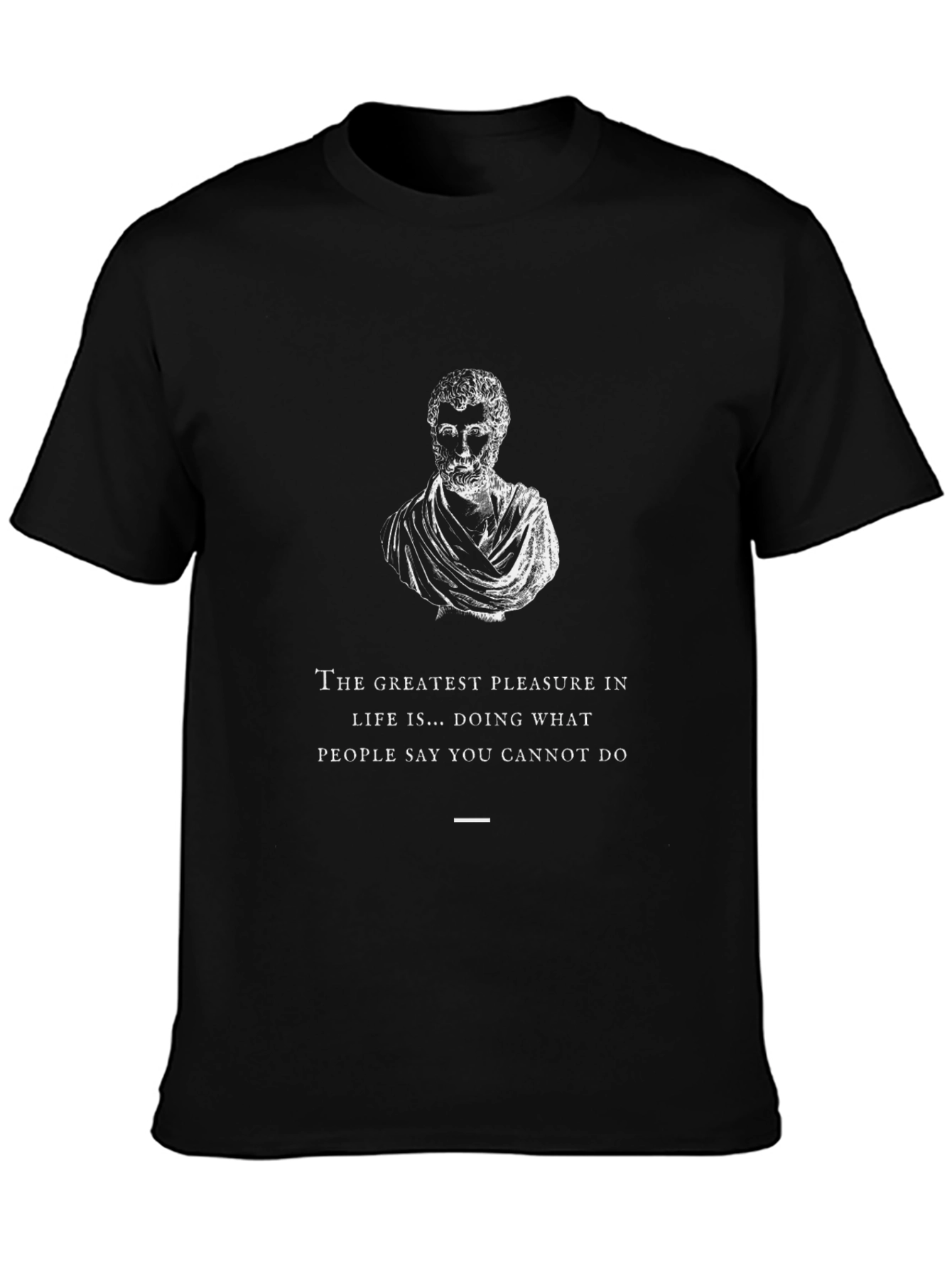 Inspirational Quote T-Shirt - Black