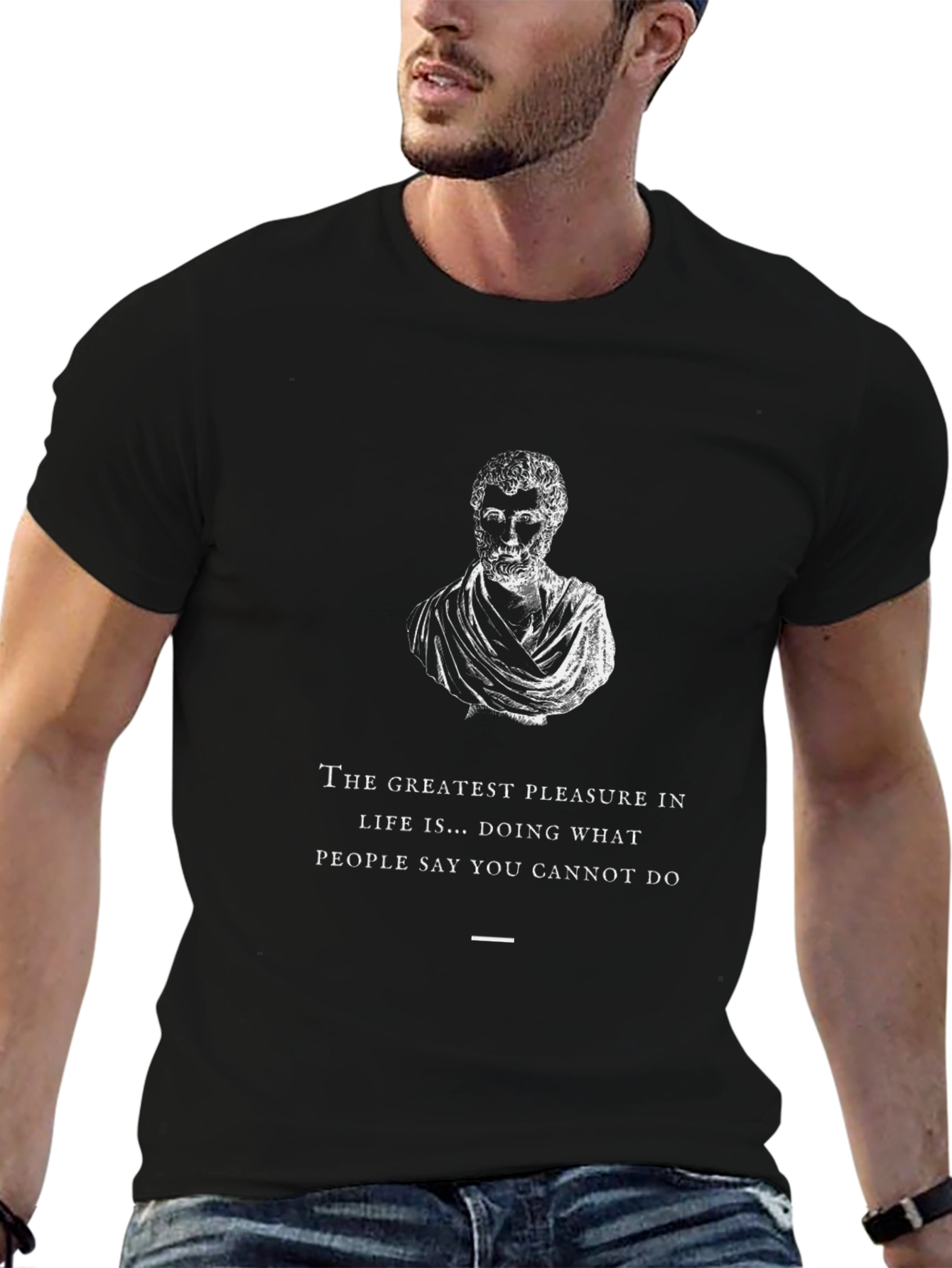 Inspirational Quote T-Shirt - Black