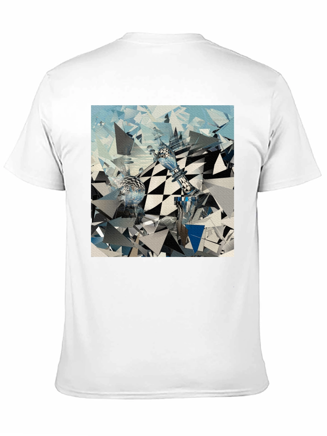 Abstract Chess Art Black T-Shirt
