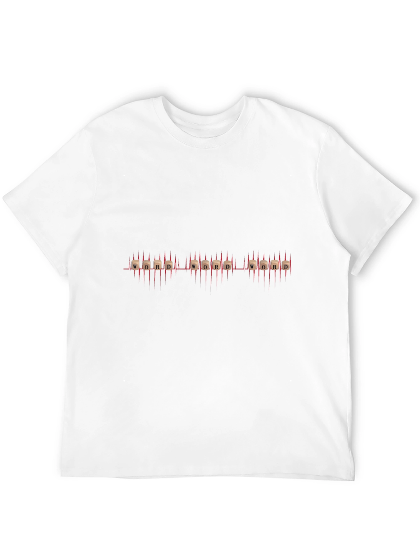Word ECG T-Shirt - Unique Design Everyday Wear