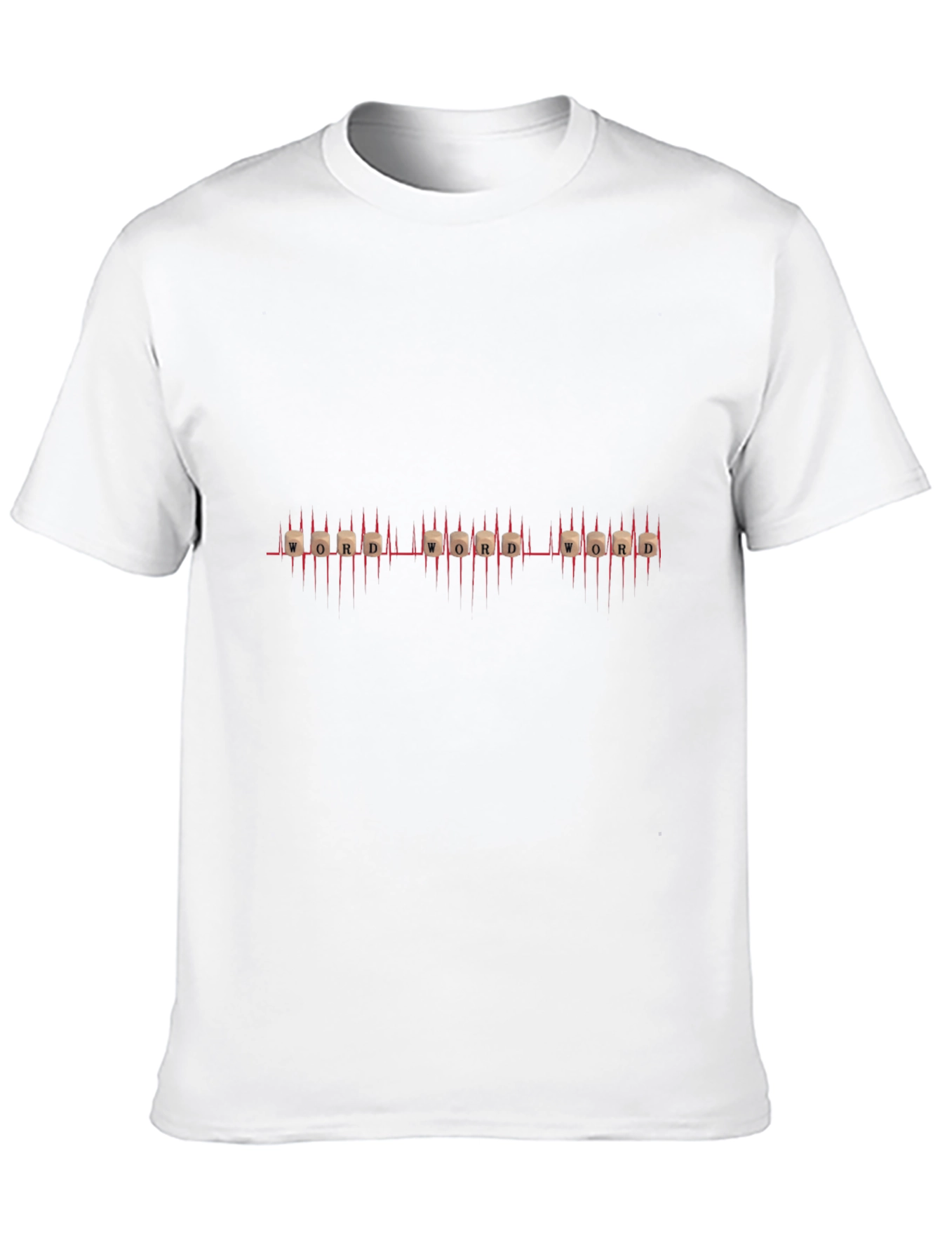 Word ECG T-Shirt - Unique Design Everyday Wear