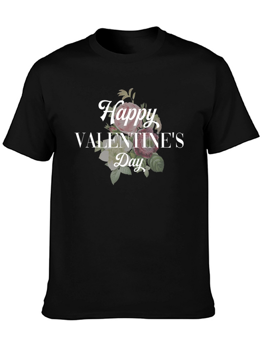 Happy Valentines Day Floral T-Shirt