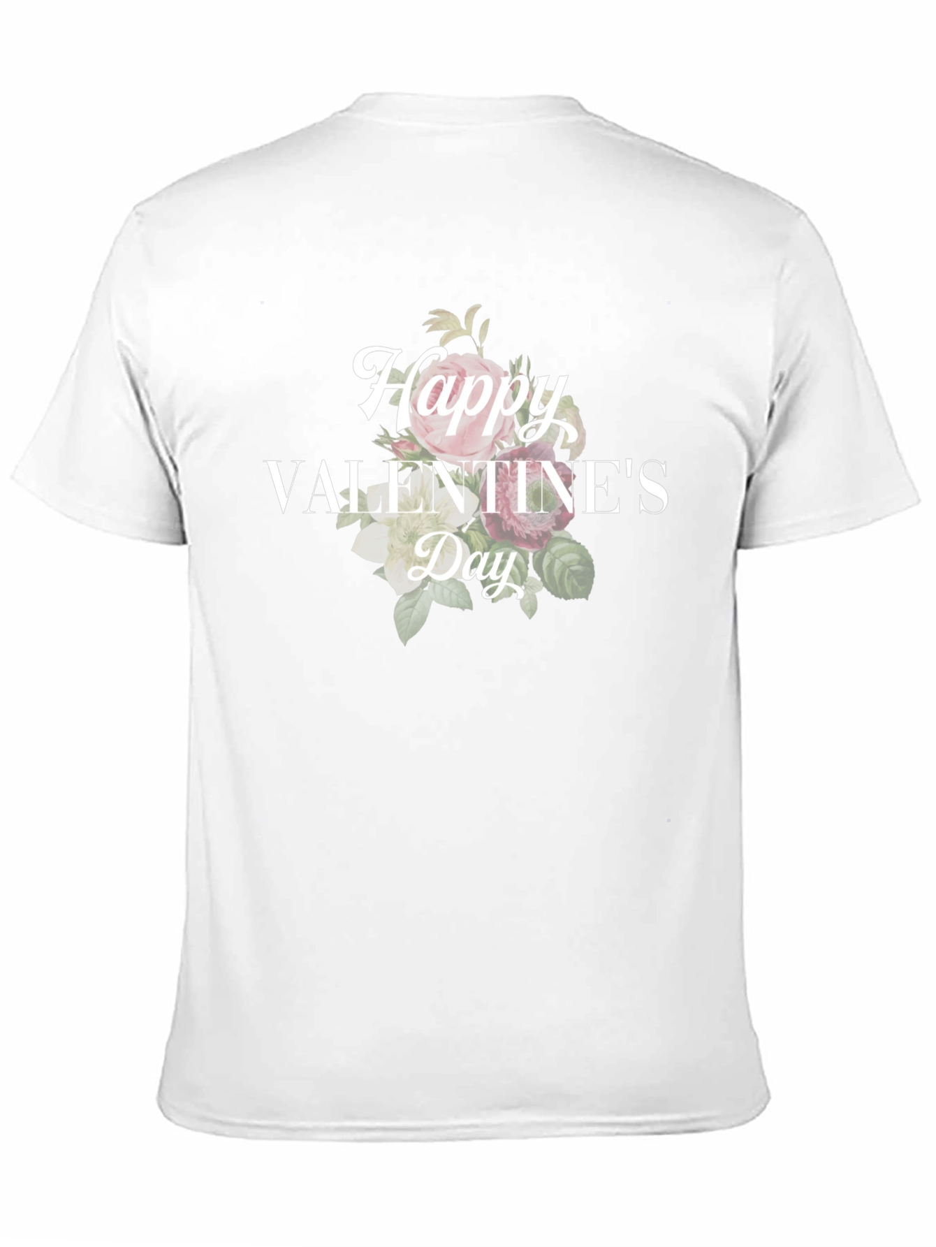 Happy Valentines Day Floral T-Shirt