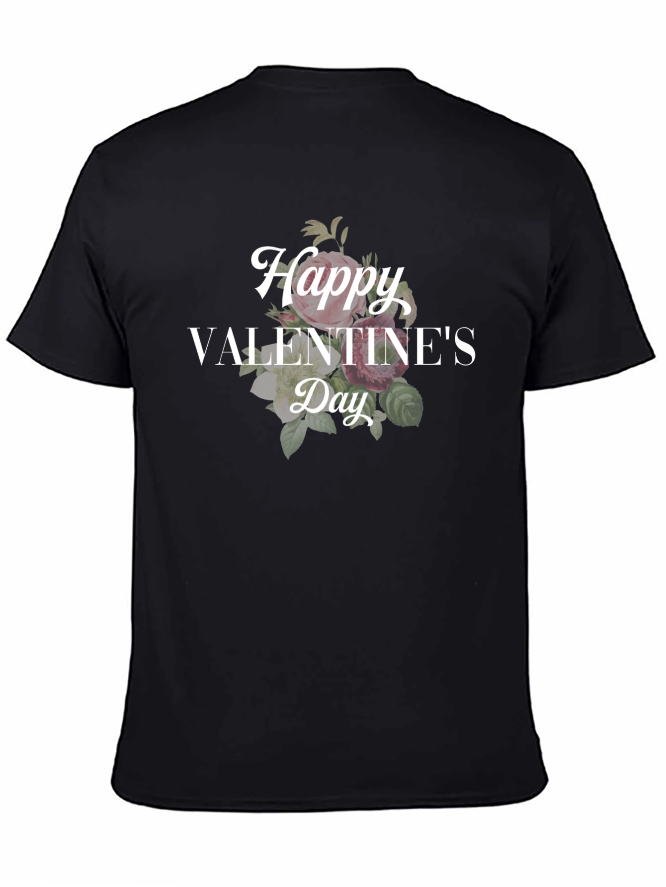 Happy Valentines Day Floral T-Shirt