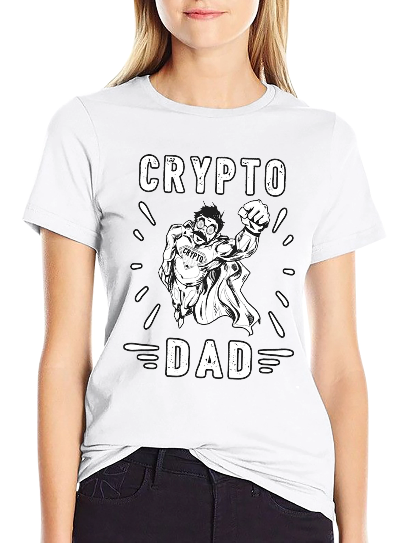 Crypto Dad Graphic Tee - Bitcoin T-Shirt