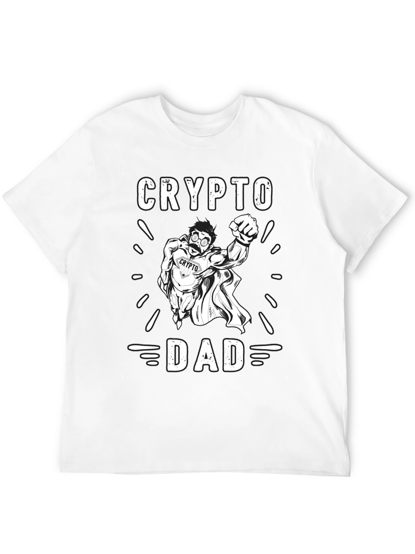 Crypto Dad Graphic Tee - Bitcoin T-Shirt