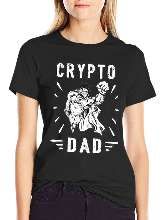 Crypto Dad Graphic Tee - Bitcoin T-Shirt
