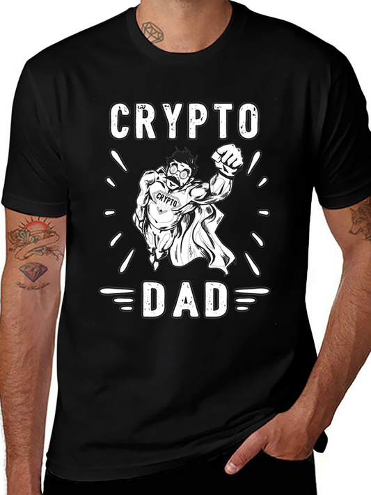 Crypto Dad Graphic Tee - Bitcoin T-Shirt