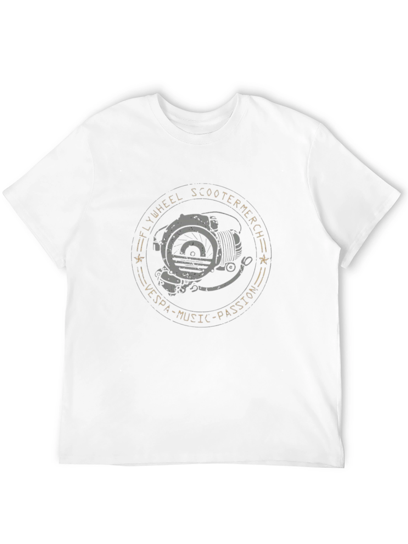 Flywheel Scooter T-Shirt - Vespa Music Passion Tee