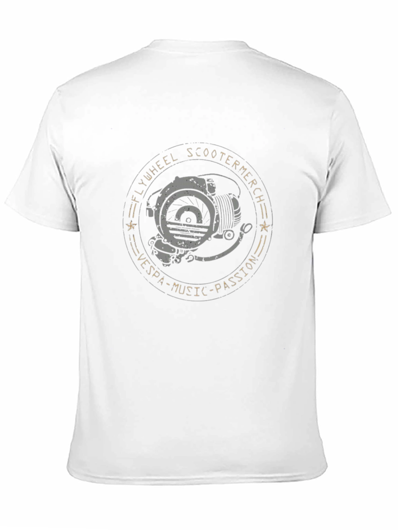 Flywheel Scooter T-Shirt - Vespa Music Passion Tee