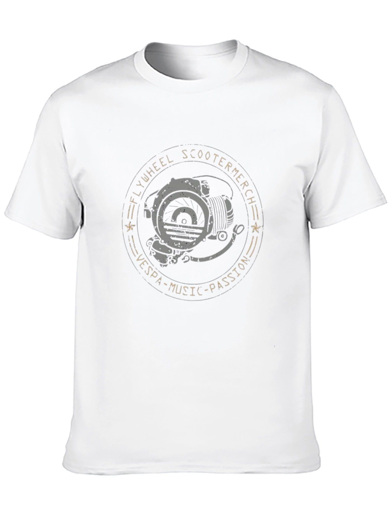 Flywheel Scooter T-Shirt - Vespa Music Passion Tee