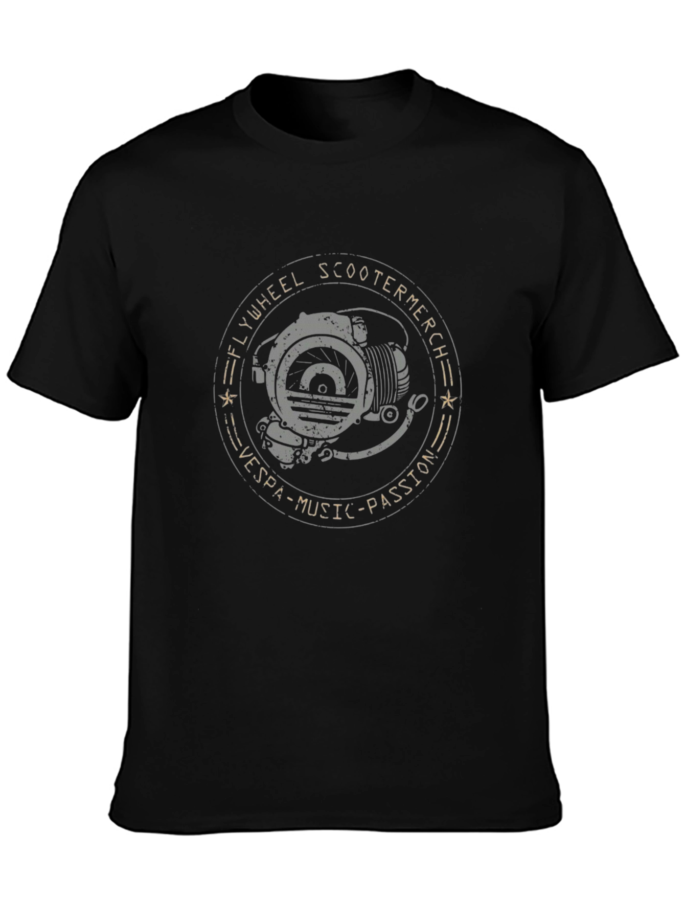Flywheel Scooter T-Shirt - Vespa Music Passion Tee