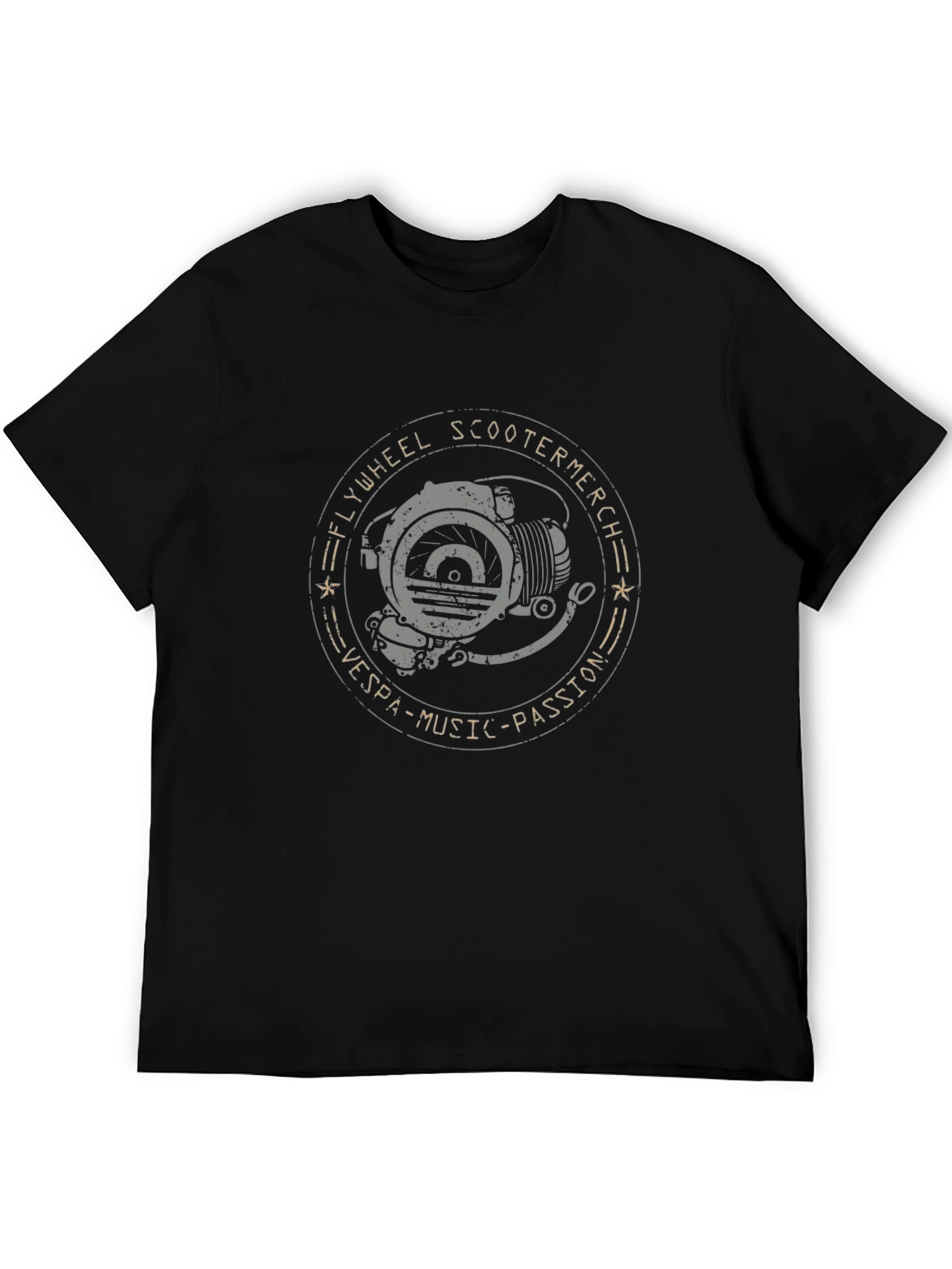 Flywheel Scooter T-Shirt - Vespa Music Passion Tee