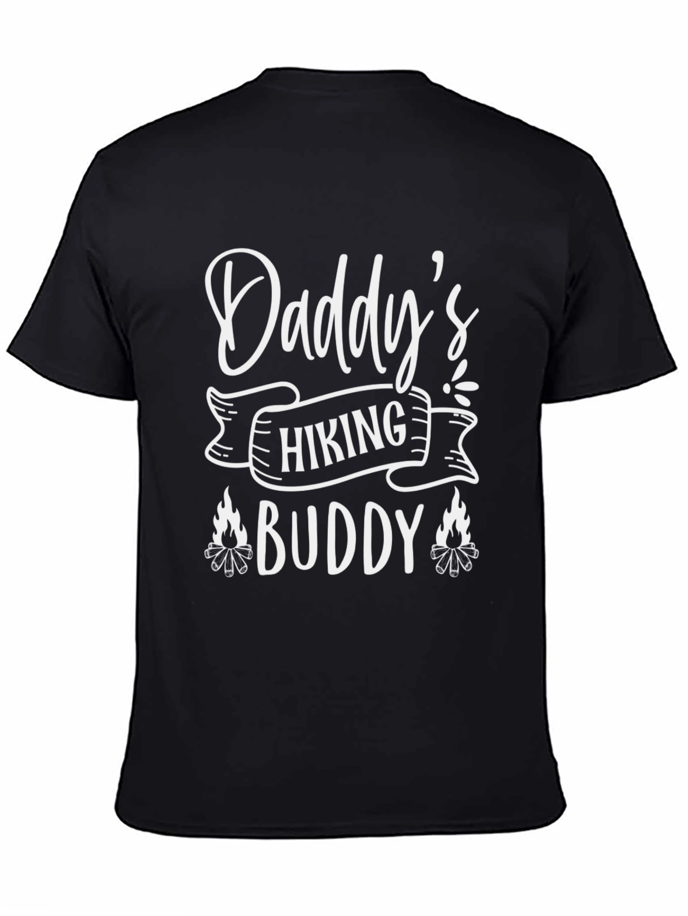 Daddys Hiking Buddy Black T-Shirt