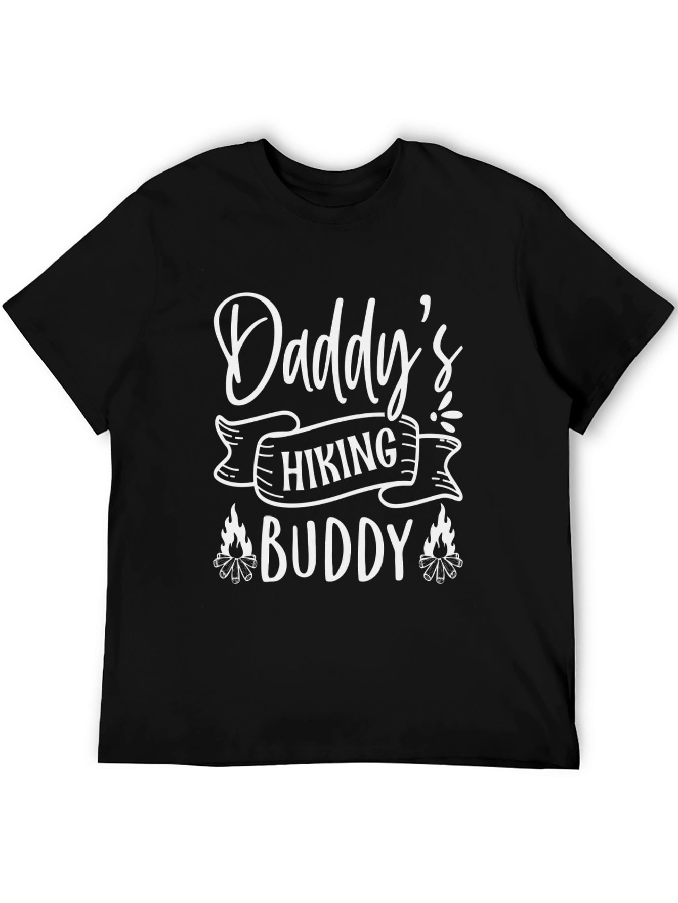 Daddys Hiking Buddy Black T-Shirt