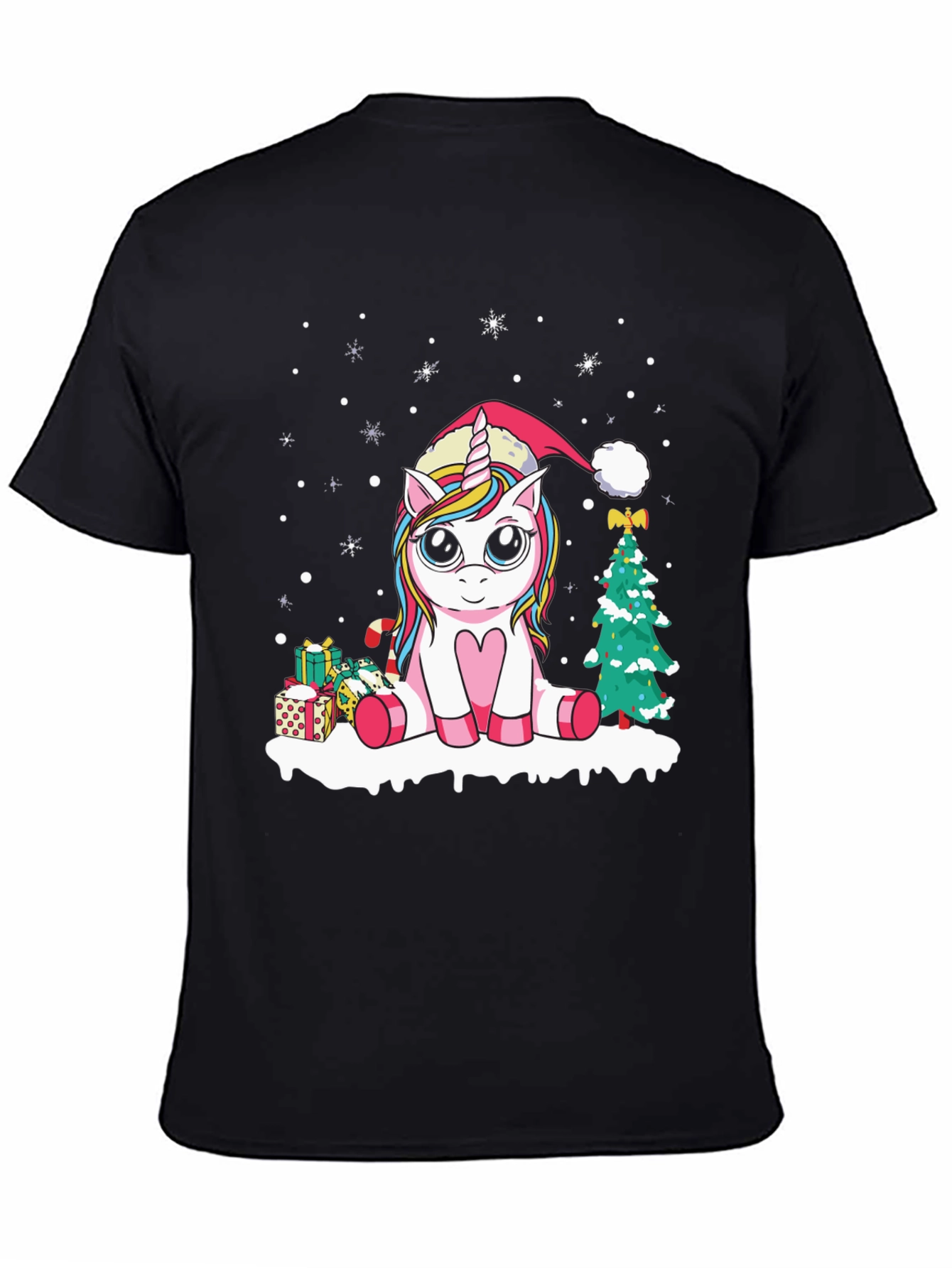 Festive Unicorn Christmas T-Shirt