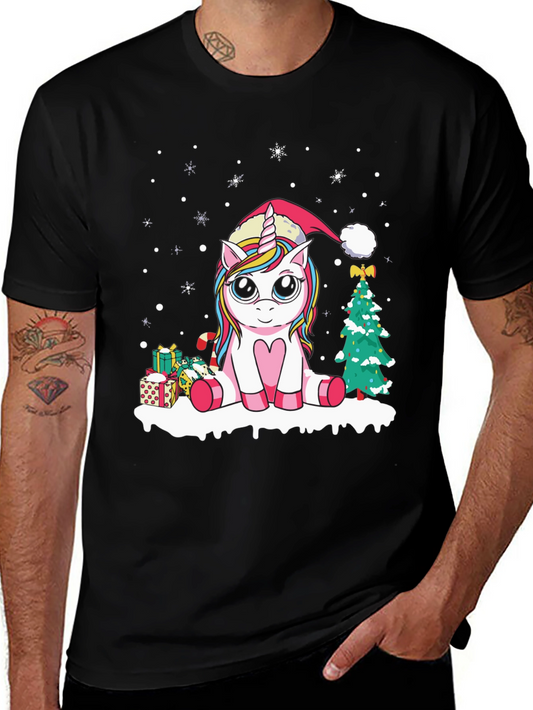 Festive Unicorn Christmas T-Shirt