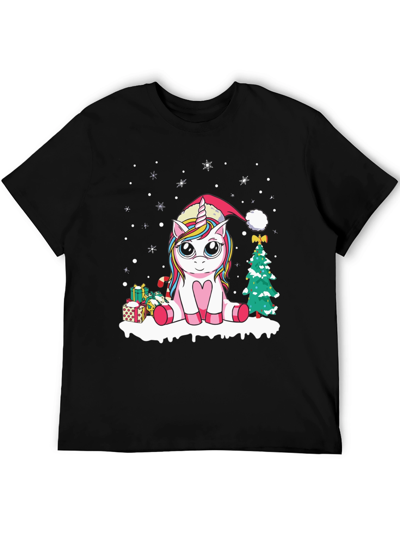 Festive Unicorn Christmas T-Shirt