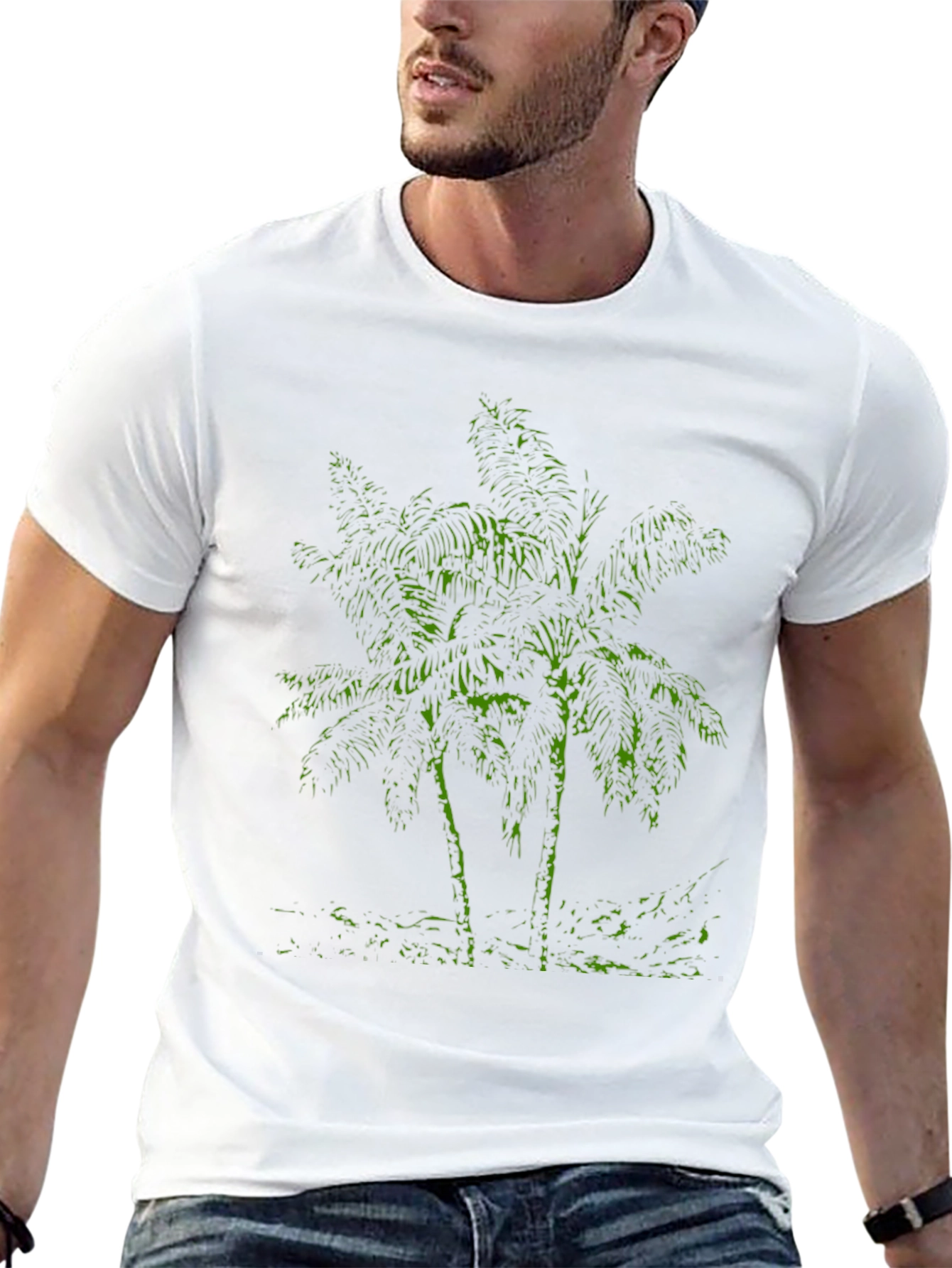 Palm Tree Graphic Tee - Tropical Style