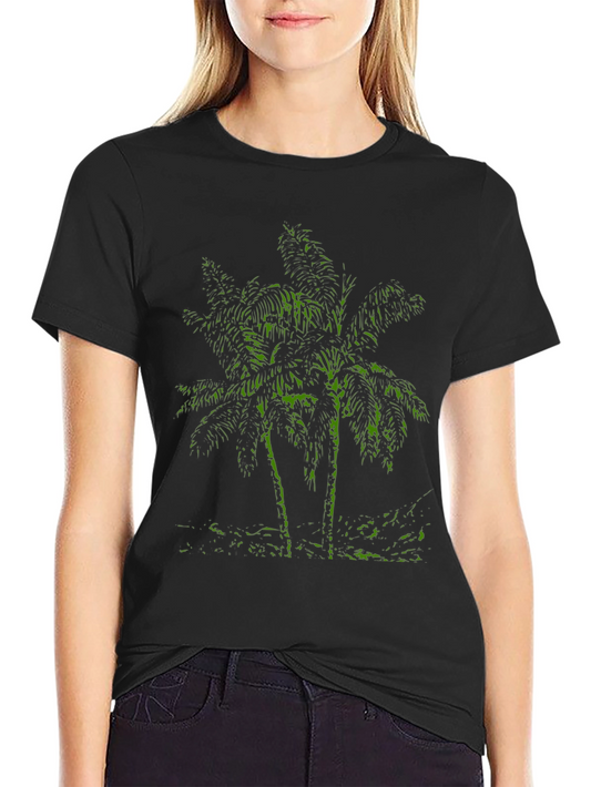 Palm Tree Graphic Tee - Tropical Style