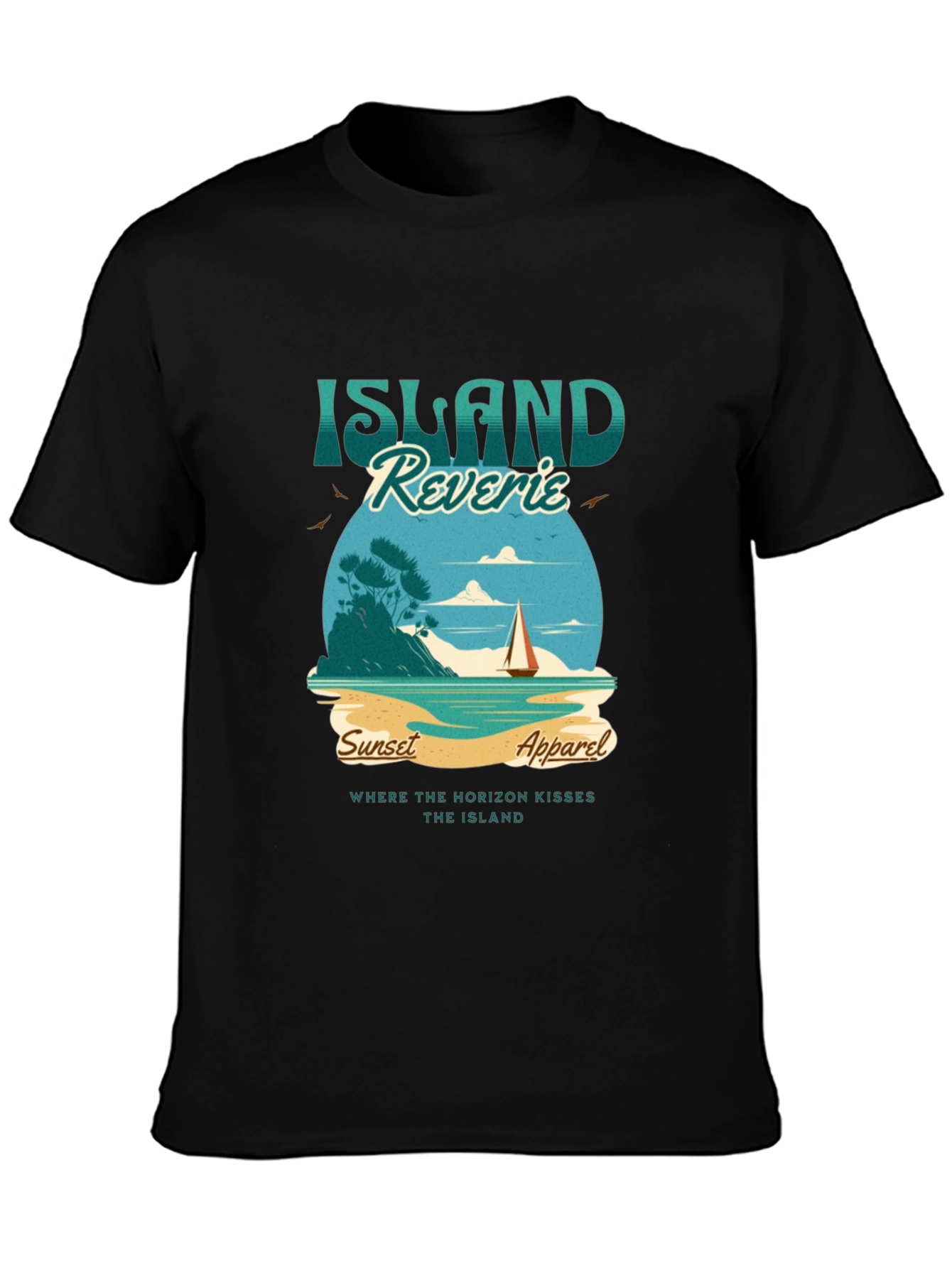 Island Reverie Graphic Tee - Sunset Apparel