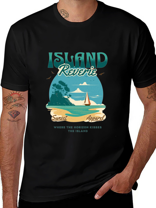 Island Reverie Graphic Tee - Sunset Apparel