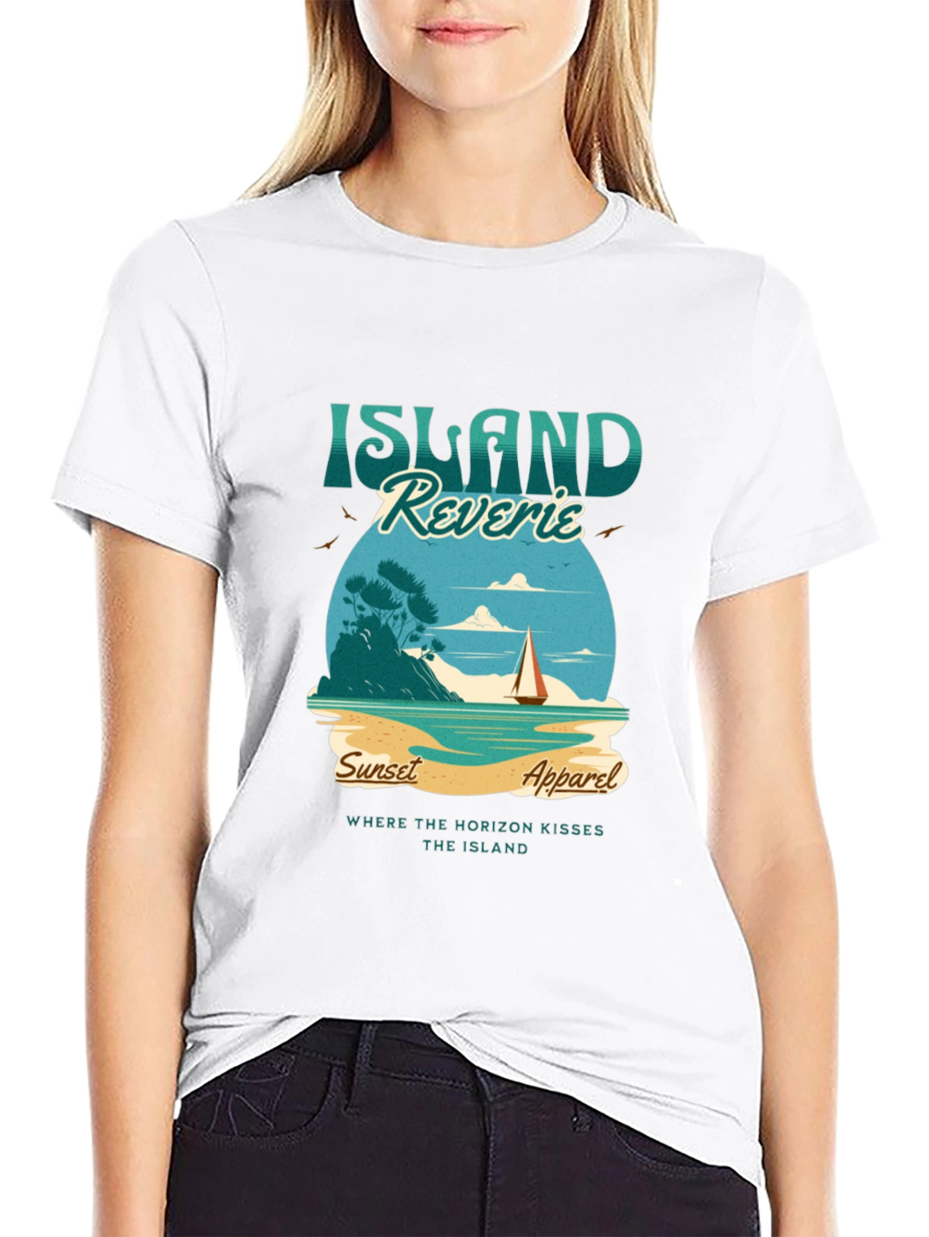 Island Reverie Graphic Tee - Sunset Apparel