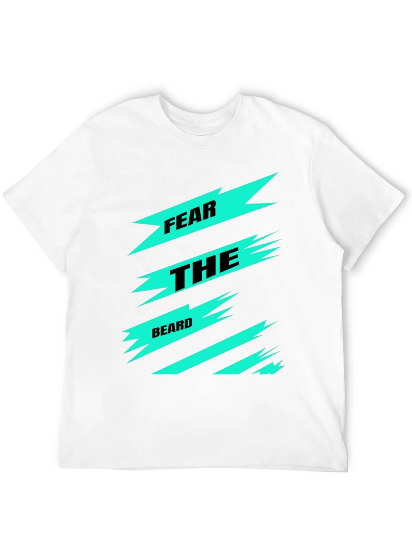 Fear the Beard Graphic Tee - Black Cotton T-Shirt