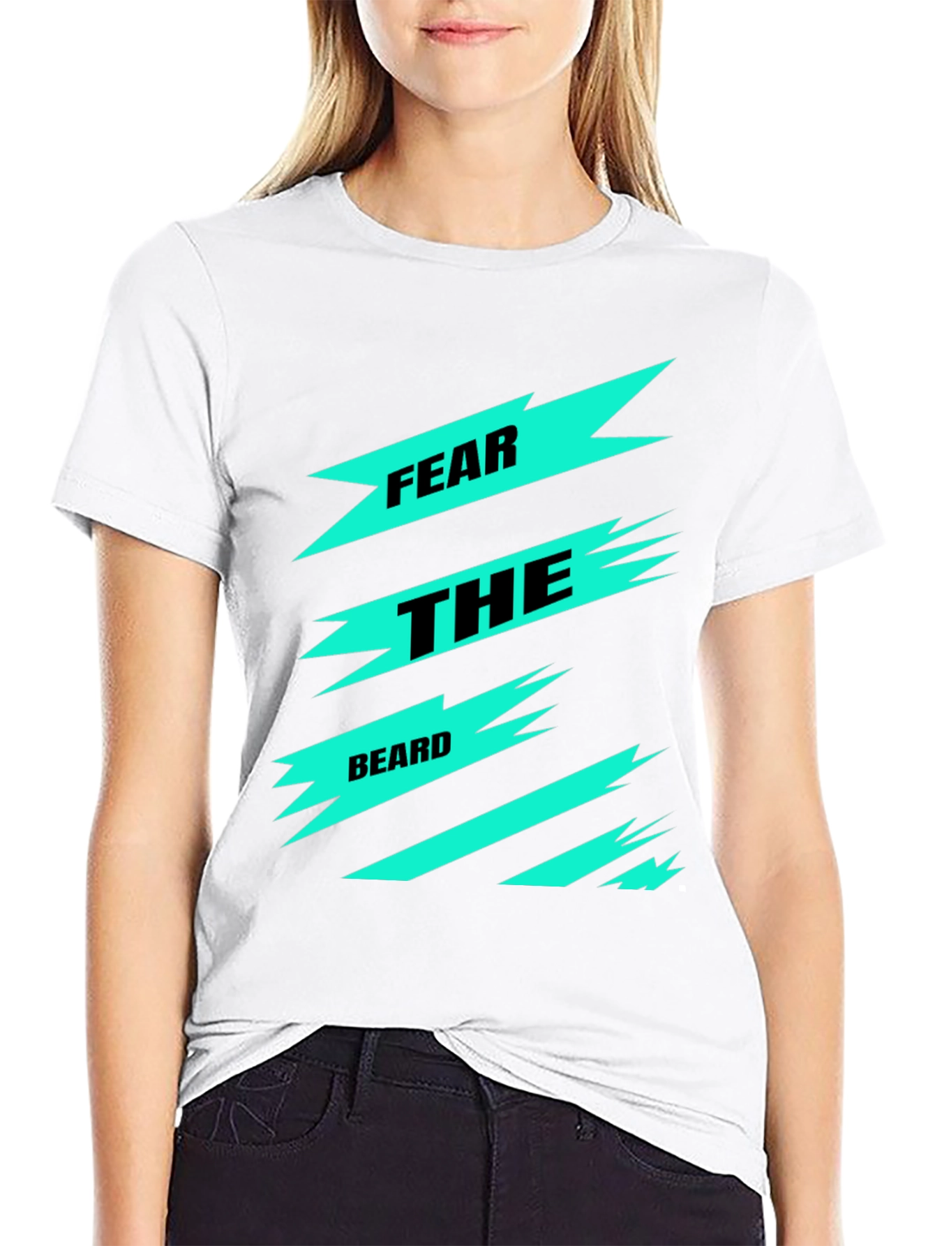 Fear the Beard Graphic Tee - Black Cotton T-Shirt
