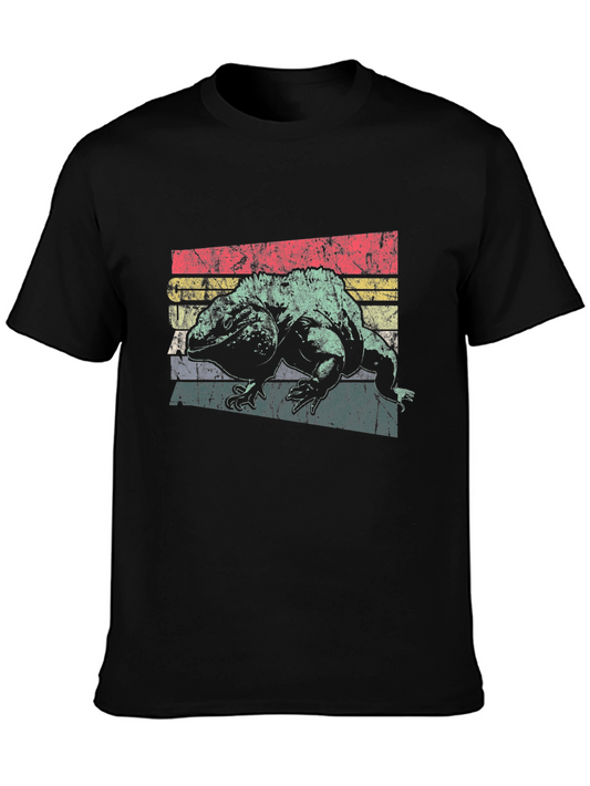 Vintage Iguana Graphic T-Shirt - Retro Style