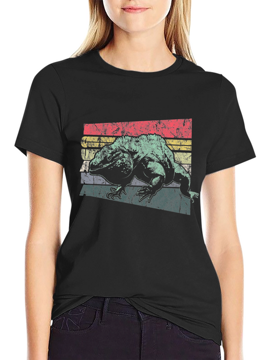 Vintage Iguana Graphic T-Shirt - Retro Style