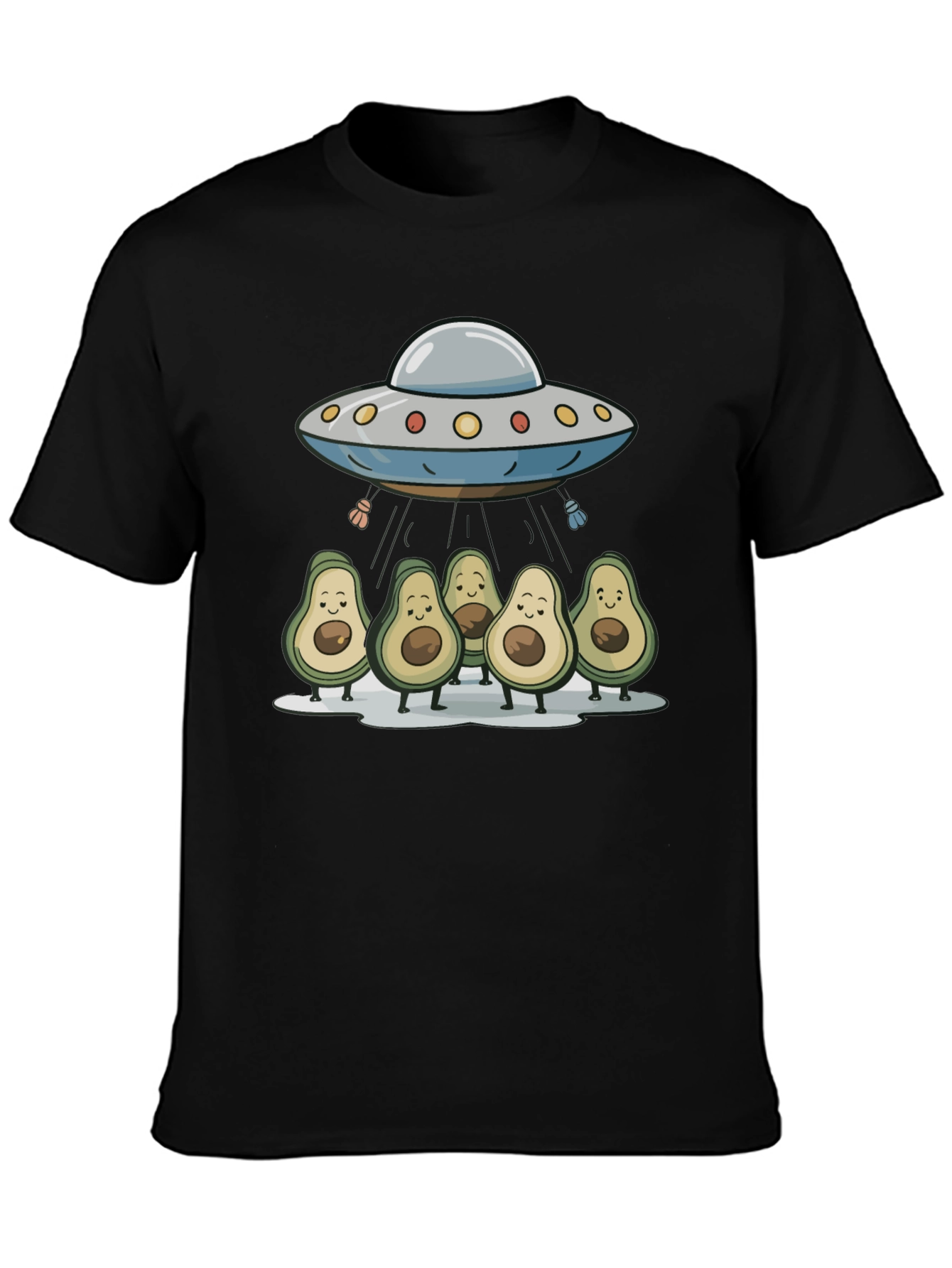 Avocado UFO T-Shirt - Funny Alien Abduction Tee