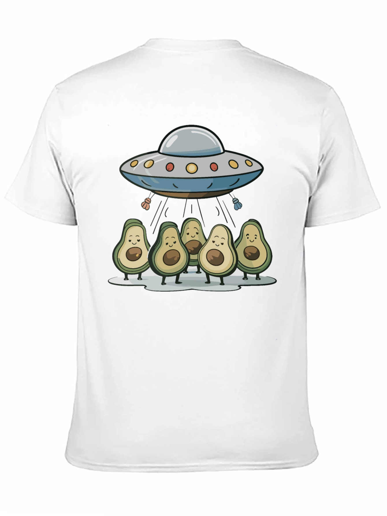 Avocado UFO T-Shirt - Funny Alien Abduction Tee