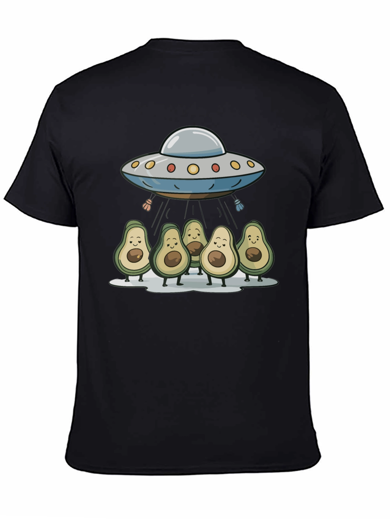 Avocado UFO T-Shirt - Funny Alien Abduction Tee
