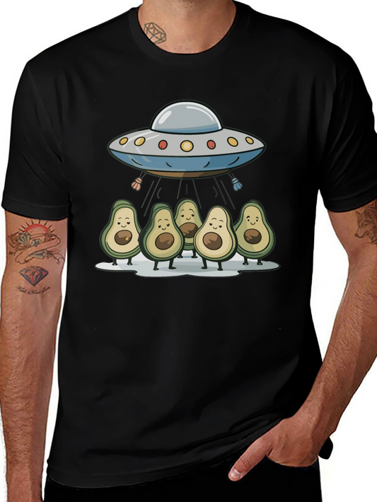 Avocado UFO T-Shirt - Funny Alien Abduction Tee
