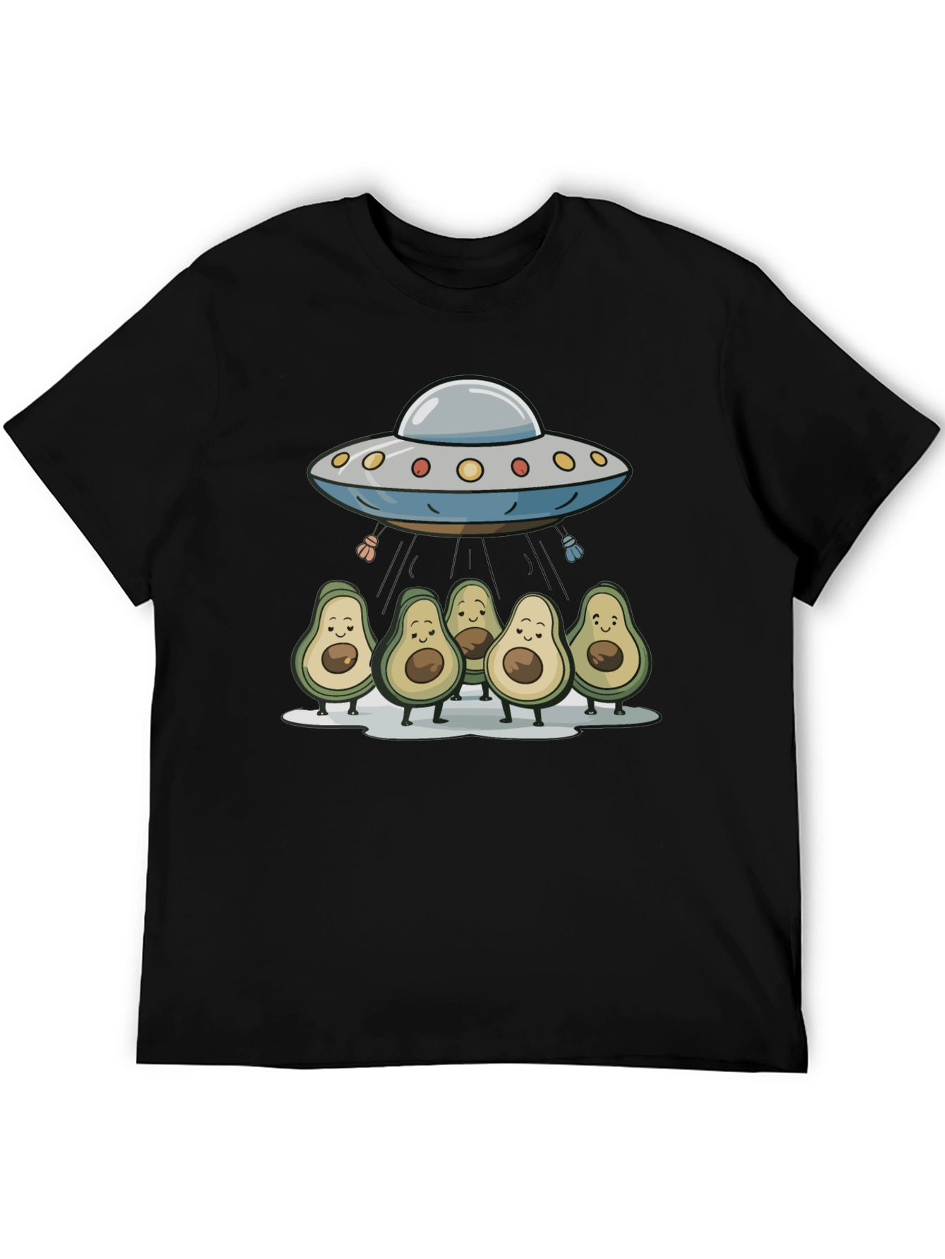 Avocado UFO T-Shirt - Funny Alien Abduction Tee