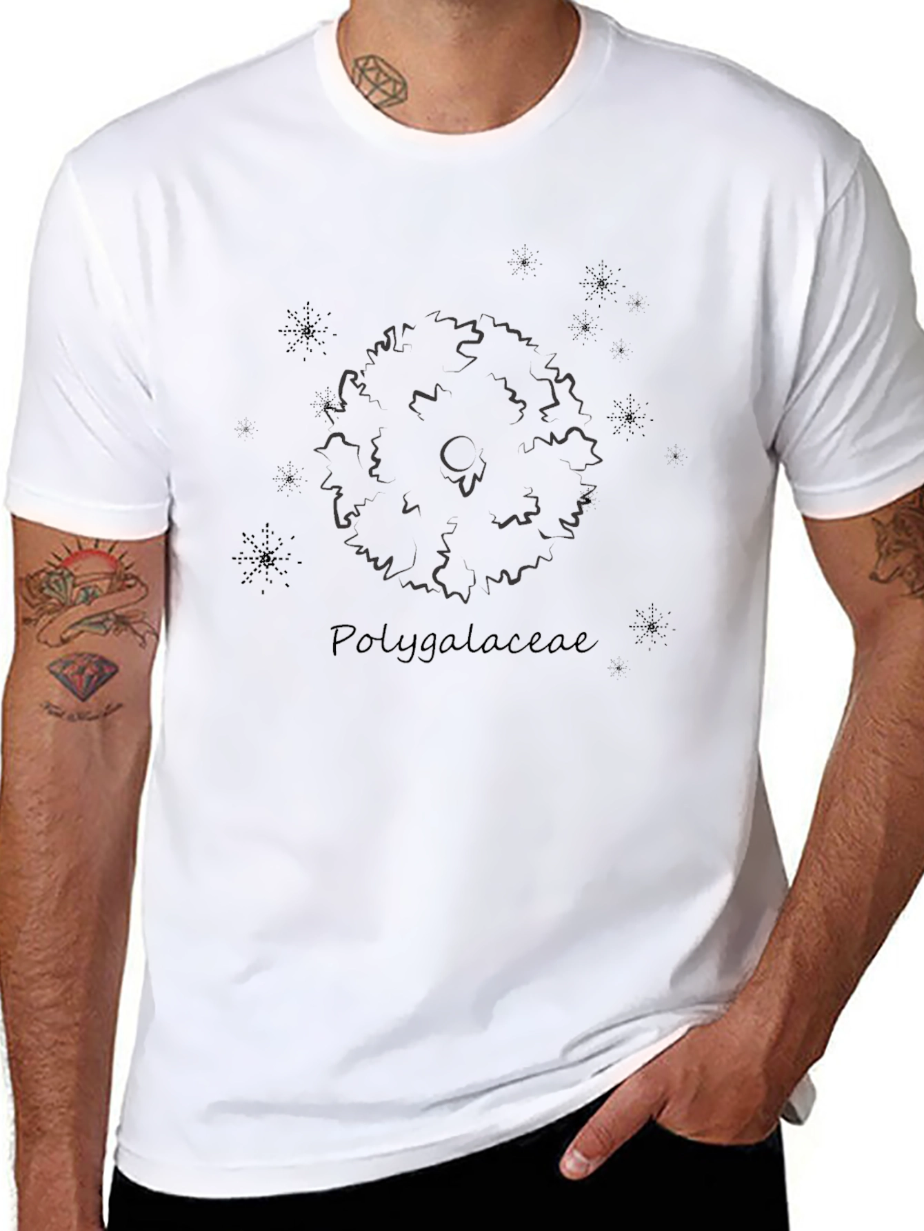 Polygala T-Shirt - Unique Botanical Design
