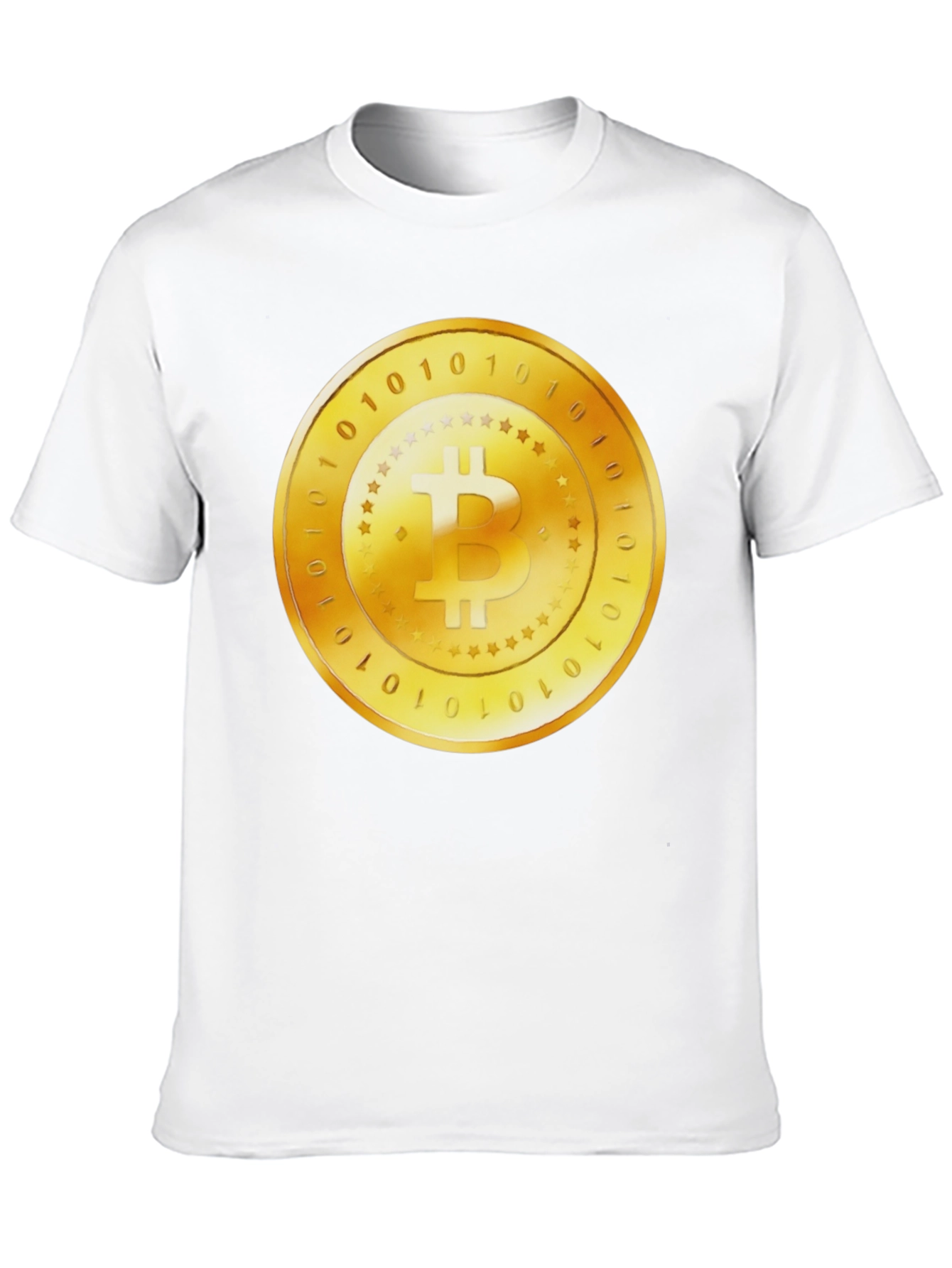 Bitcoin Gold Coin Graphic Black T-Shirt