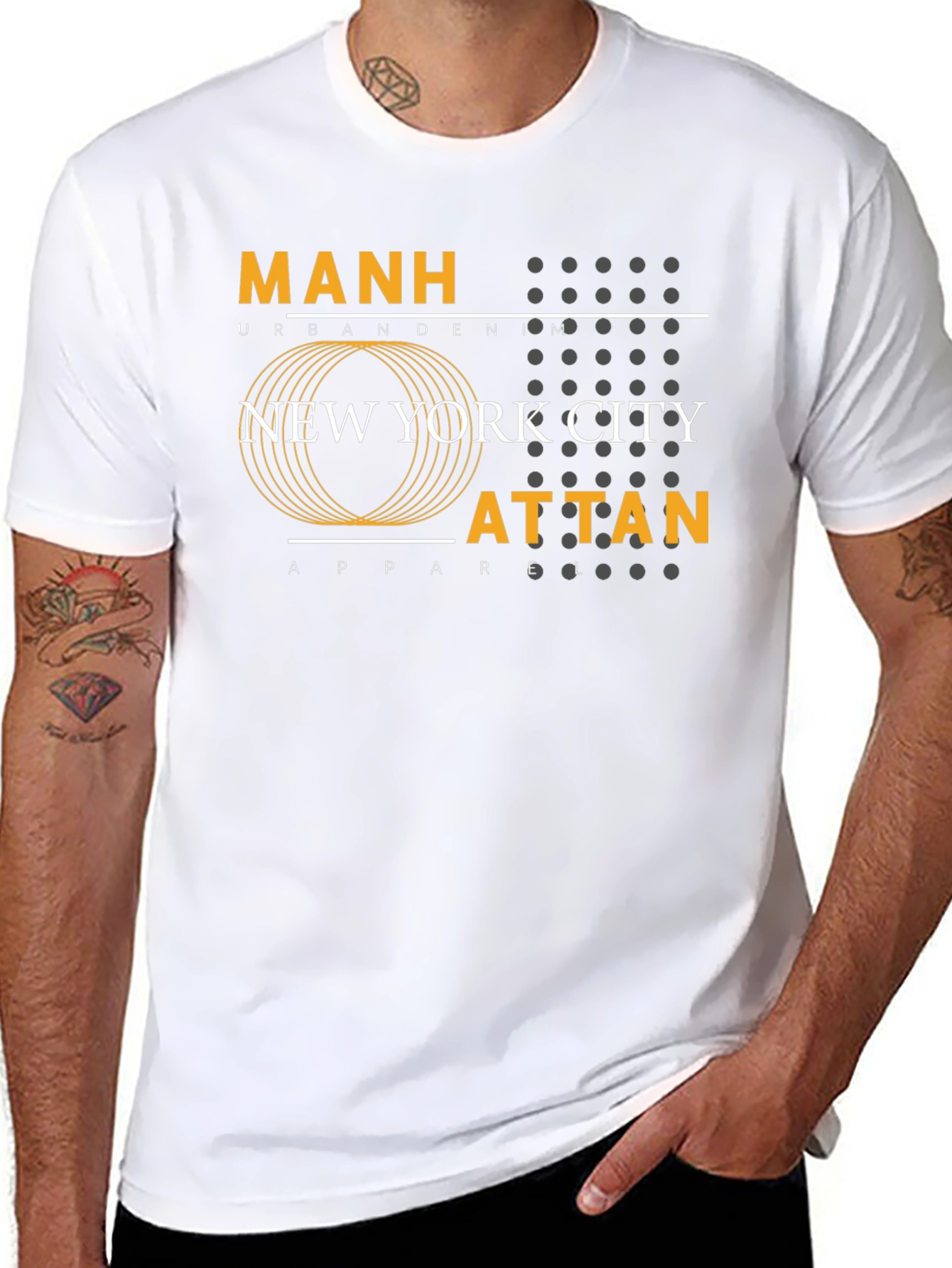 Manhattan NYC Urban Graphic Tee