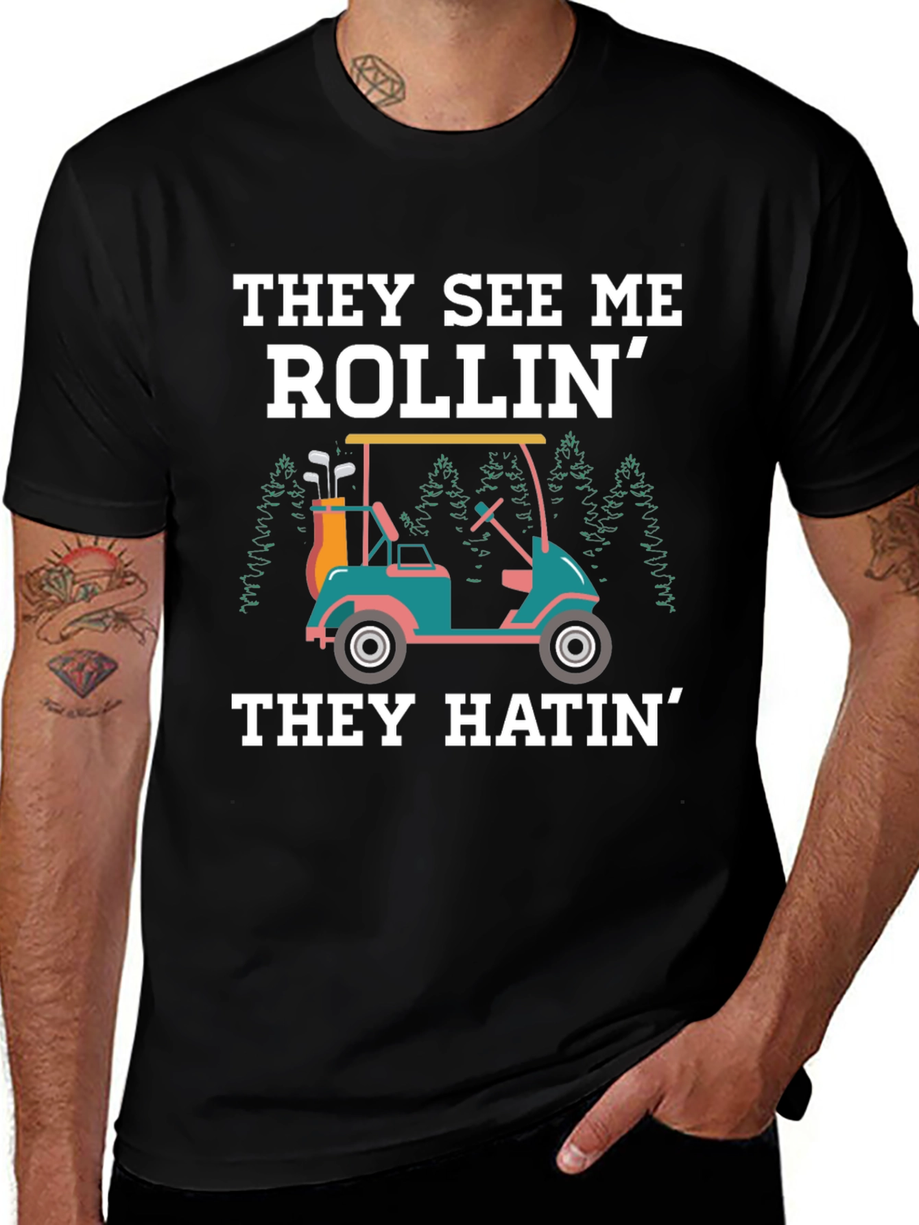 They See Me Rollin Golf Tee