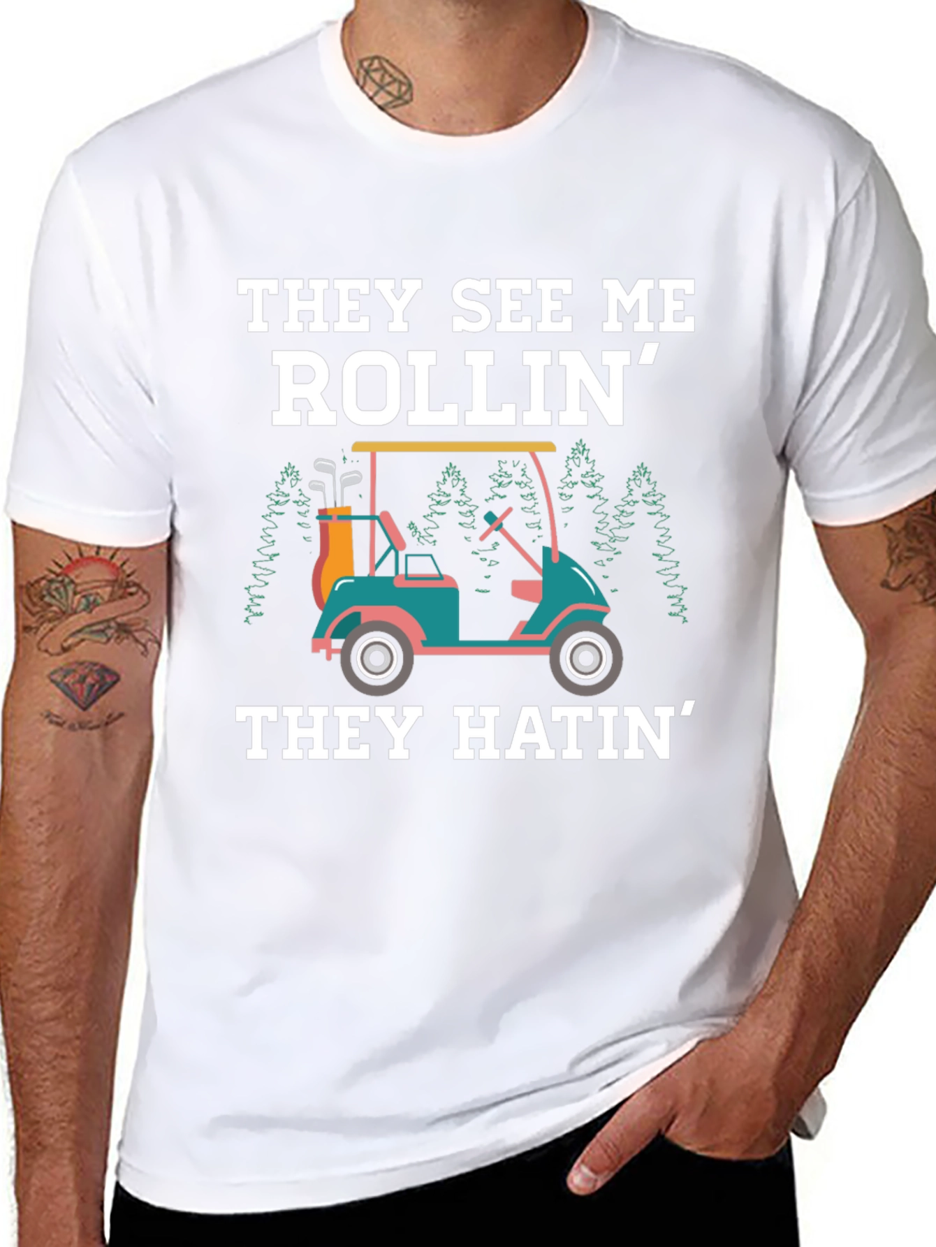 They See Me Rollin Golf Tee