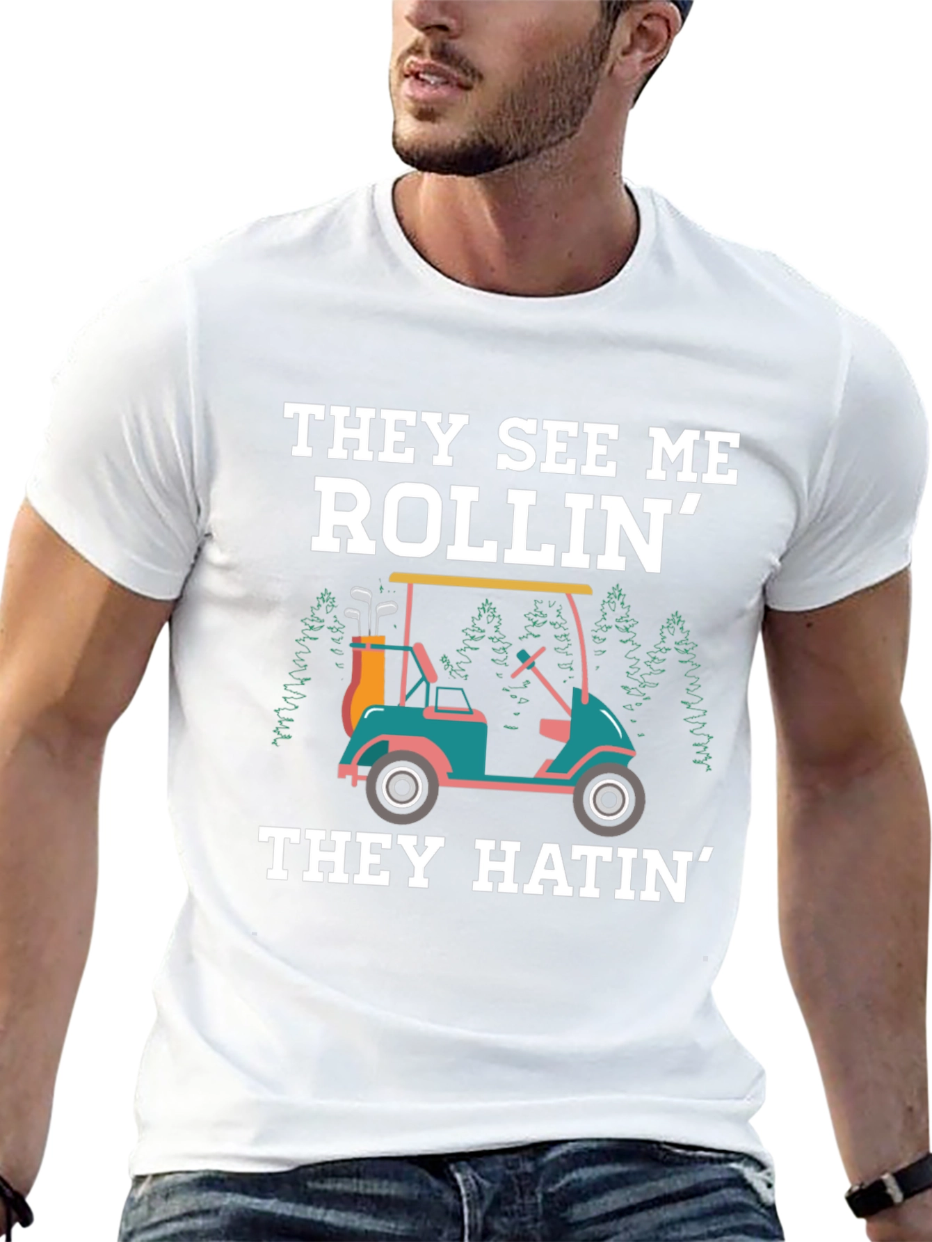 They See Me Rollin Golf Tee