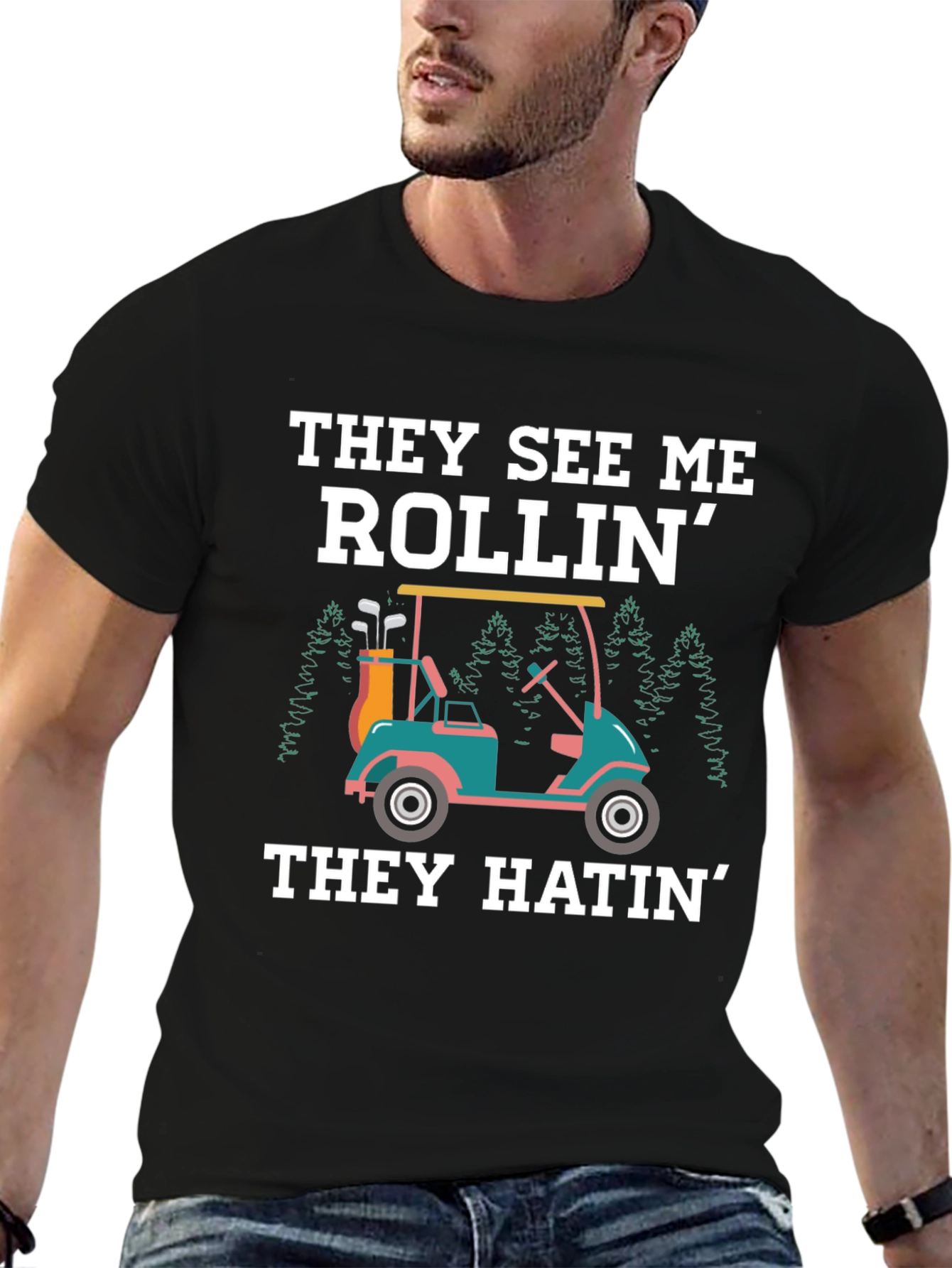 They See Me Rollin Golf Tee
