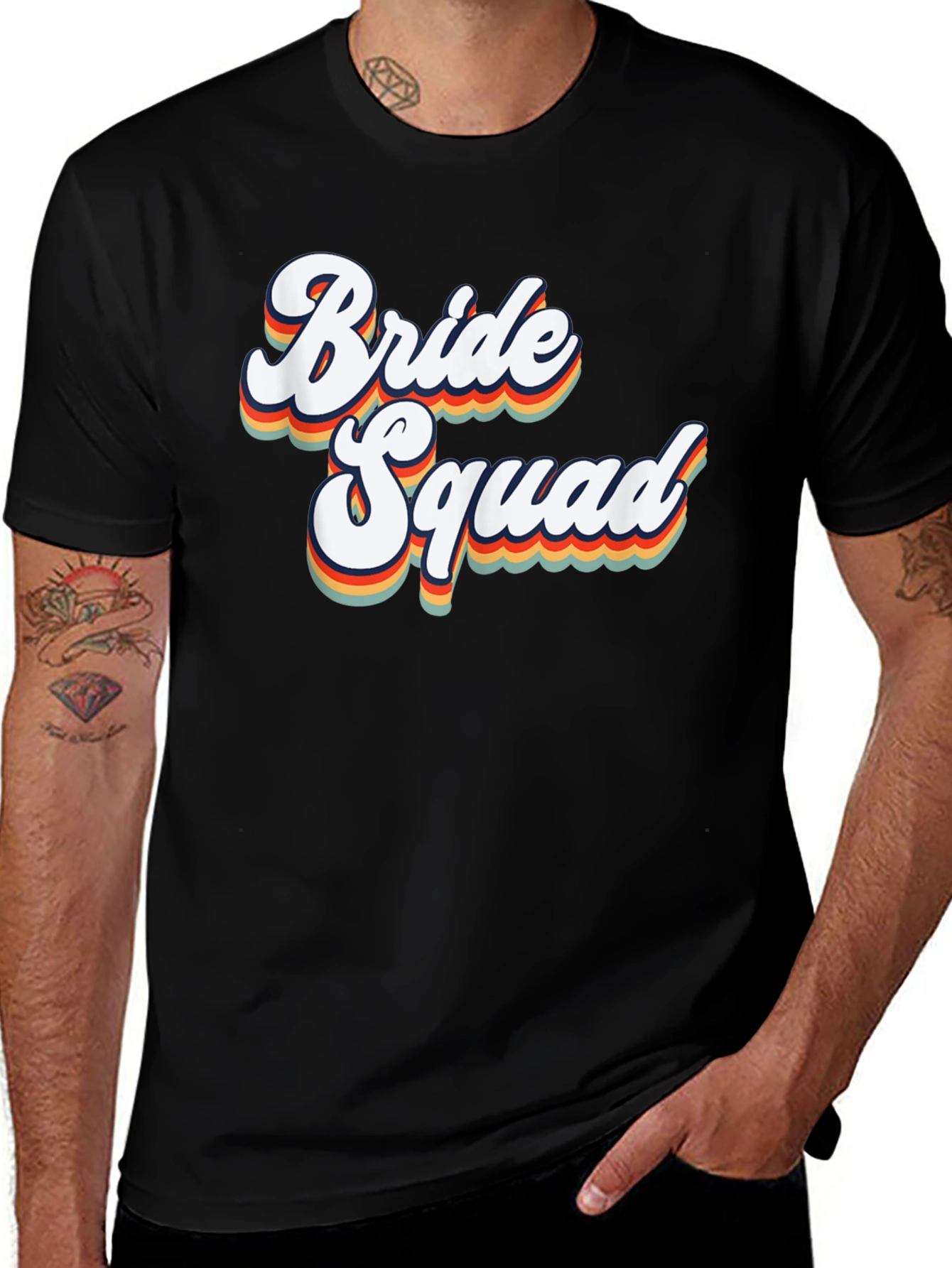 Bride Squad Retro T-Shirt