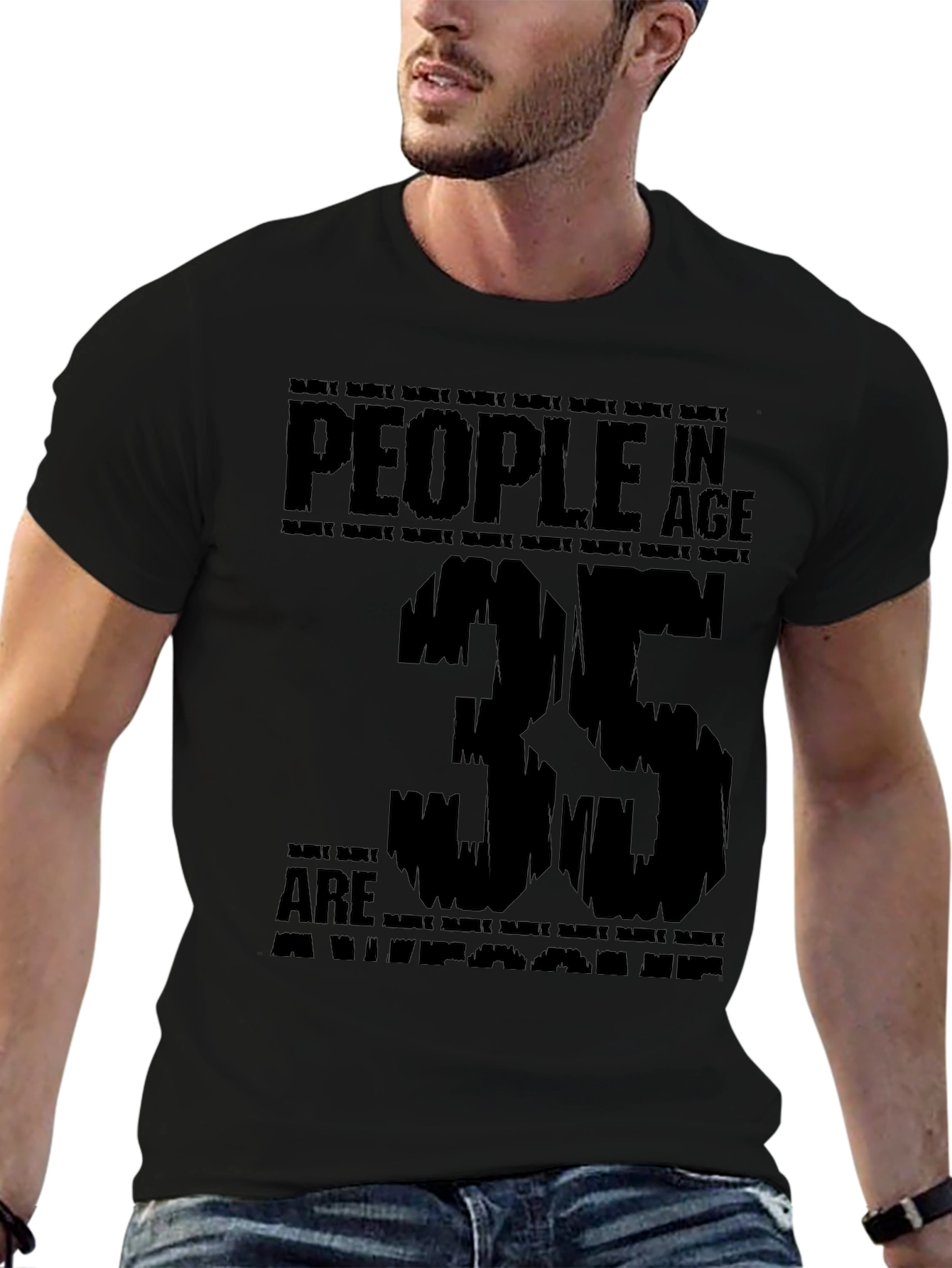 Awesome 35 Year Olds Black T-Shirt
